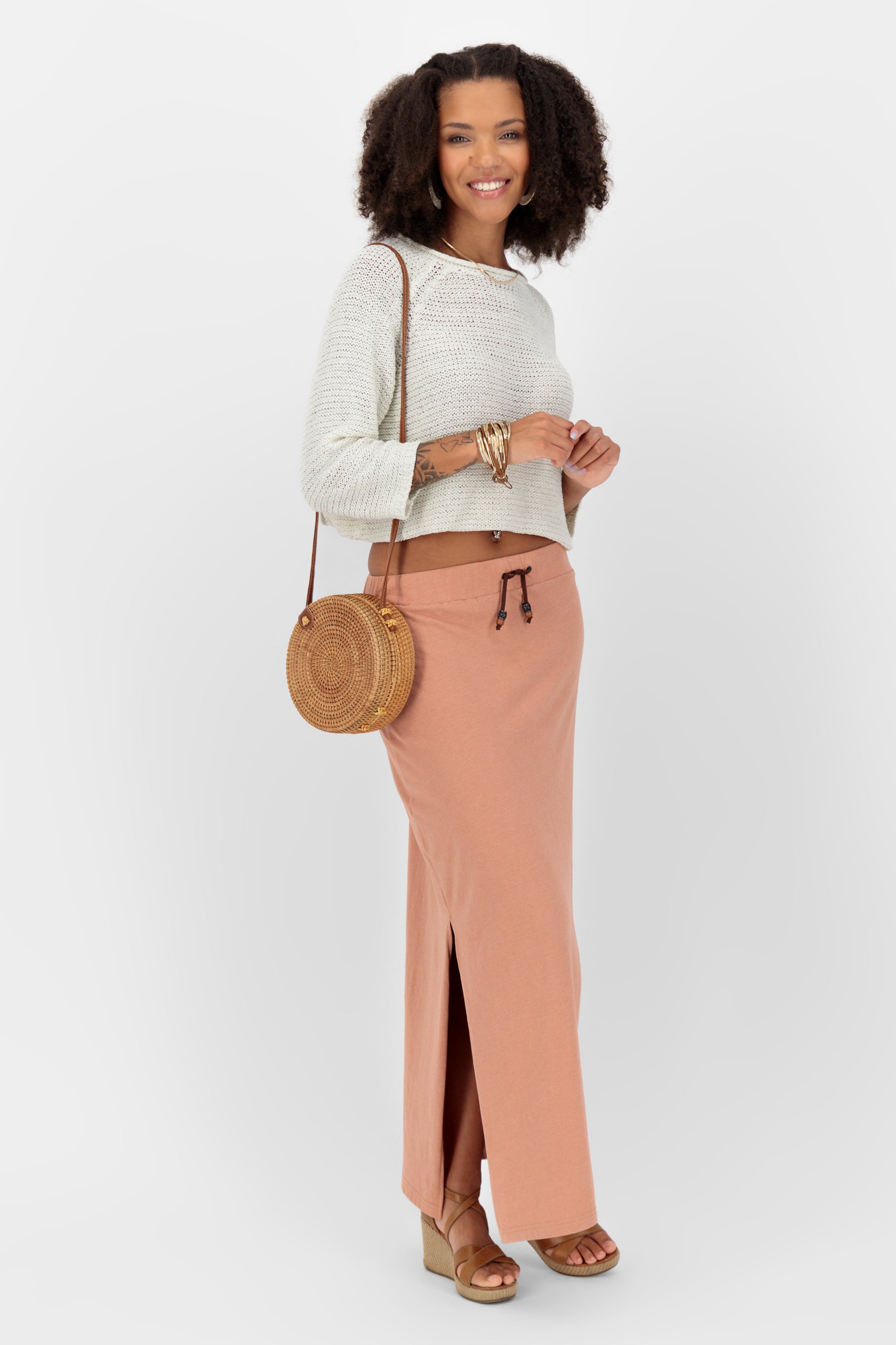 LinaAK A Long Skirt Rosa