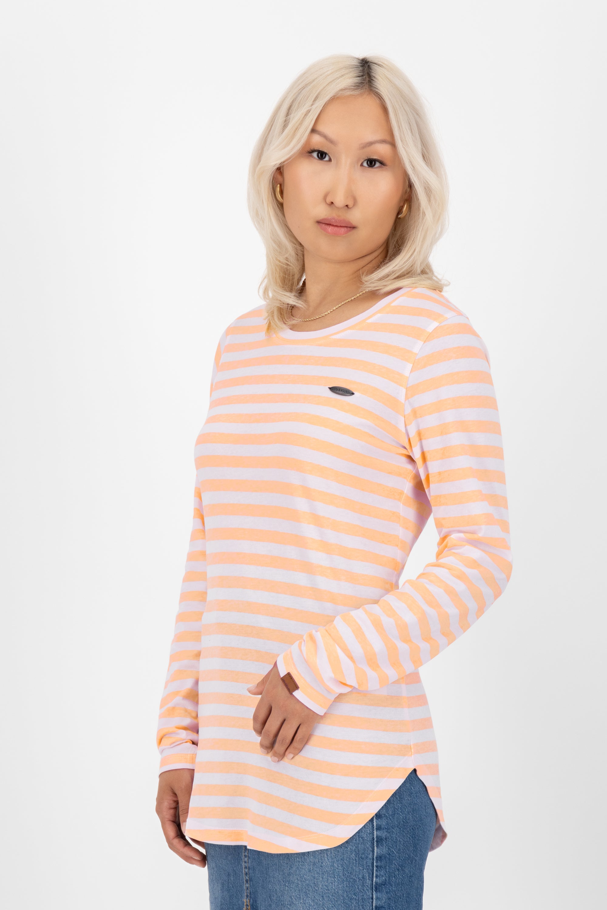 LeaAK Z Longsleeve - Streifen-Look für modebewusste Frauen quiet quartz