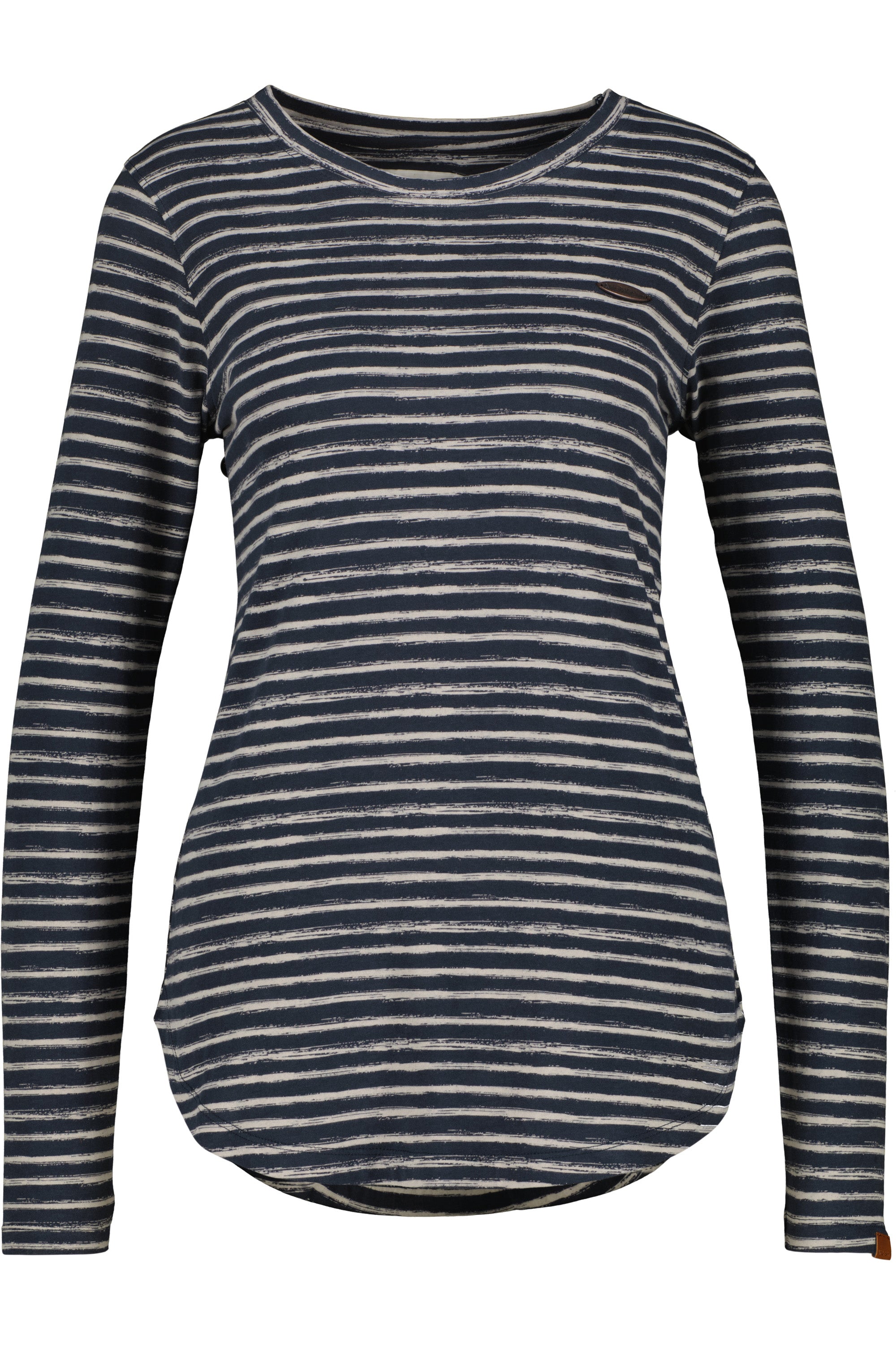 LeaAK Z Longsleeve - Streifen-Look für modebewusste Frauen Dunkelblau