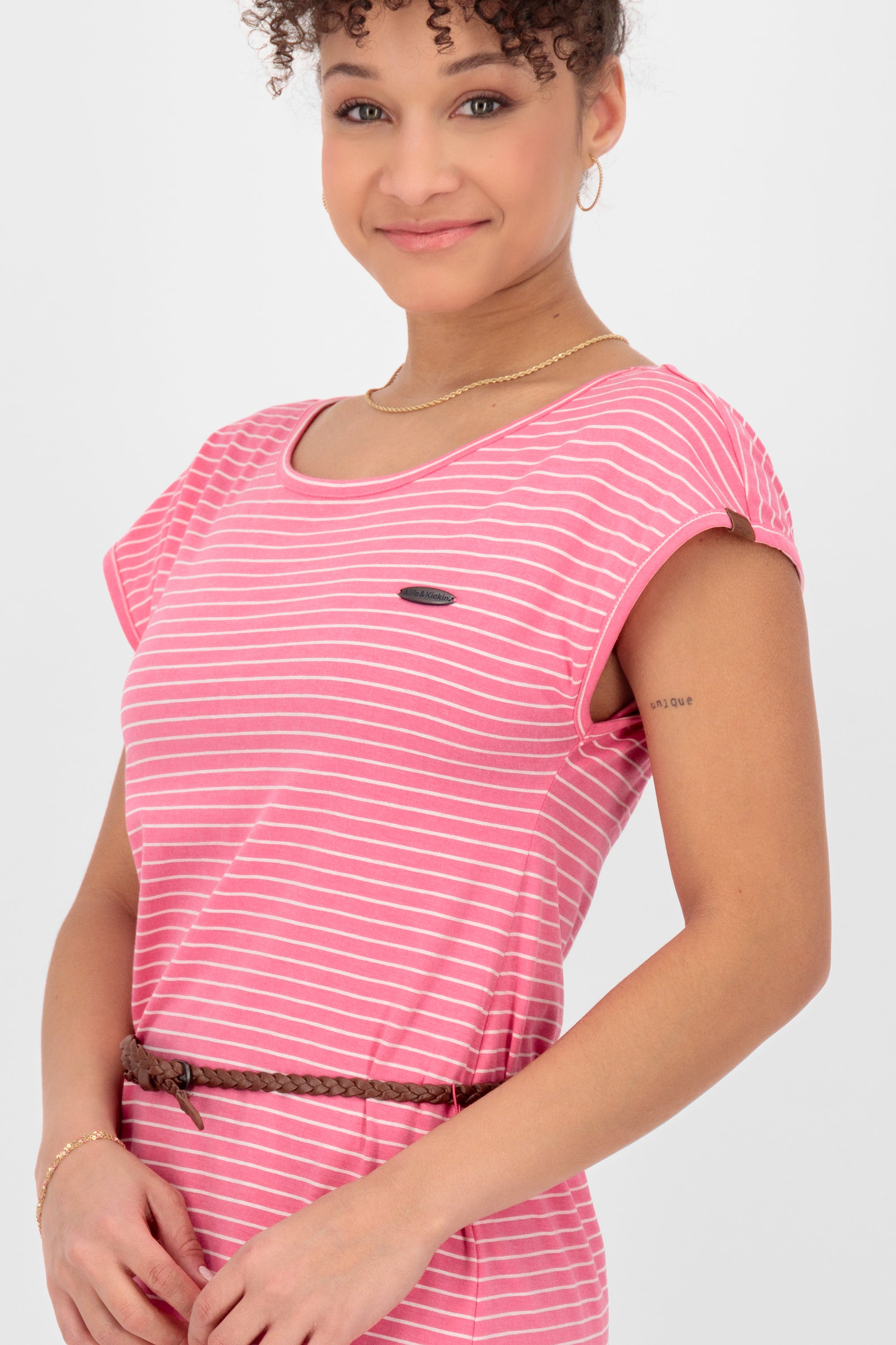 ElliAK Z Shirt Dress  Pink