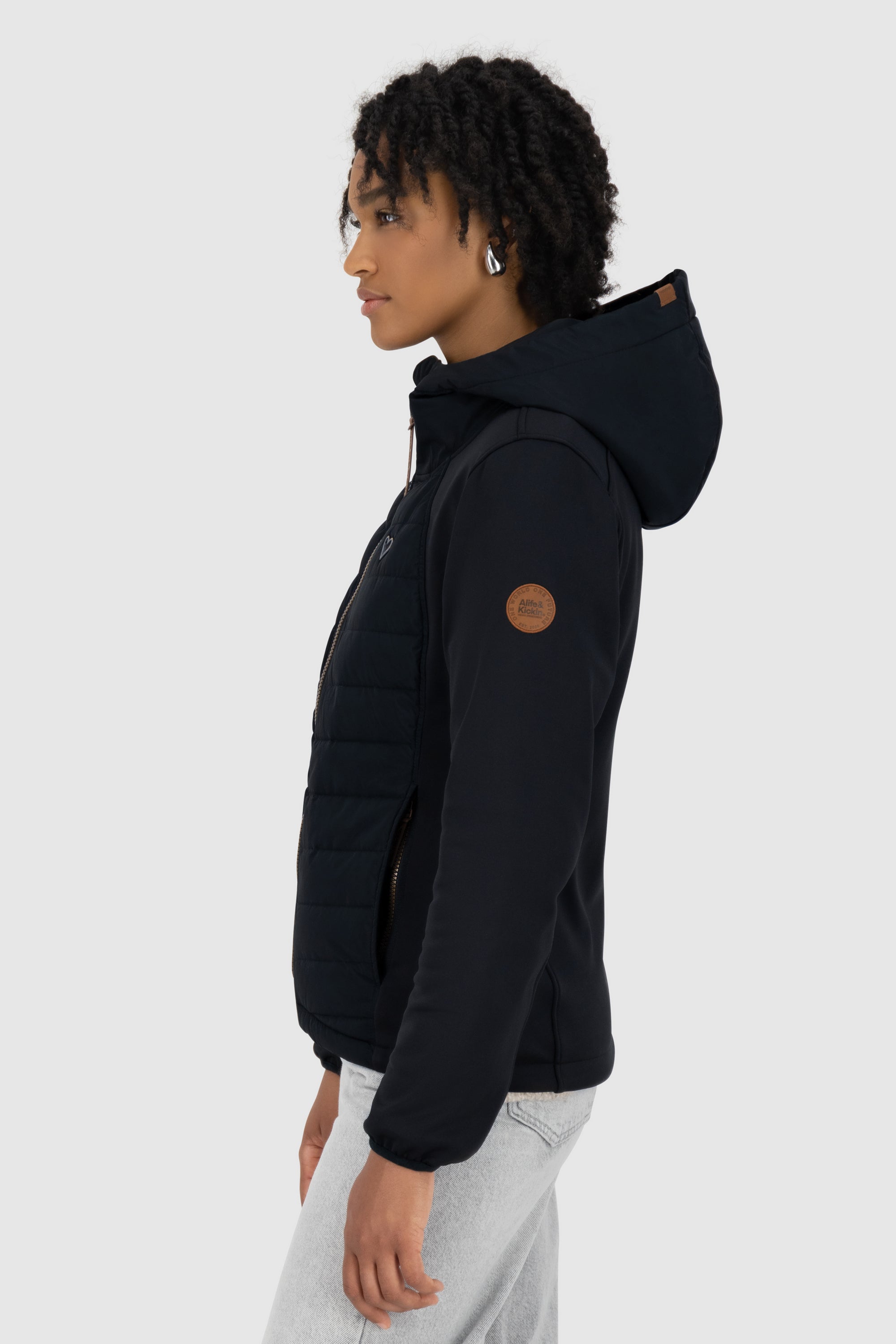SoleneAK A von Alife and Kickin - Hybridjacke mit vielen Funktionen für Damen Schwarz