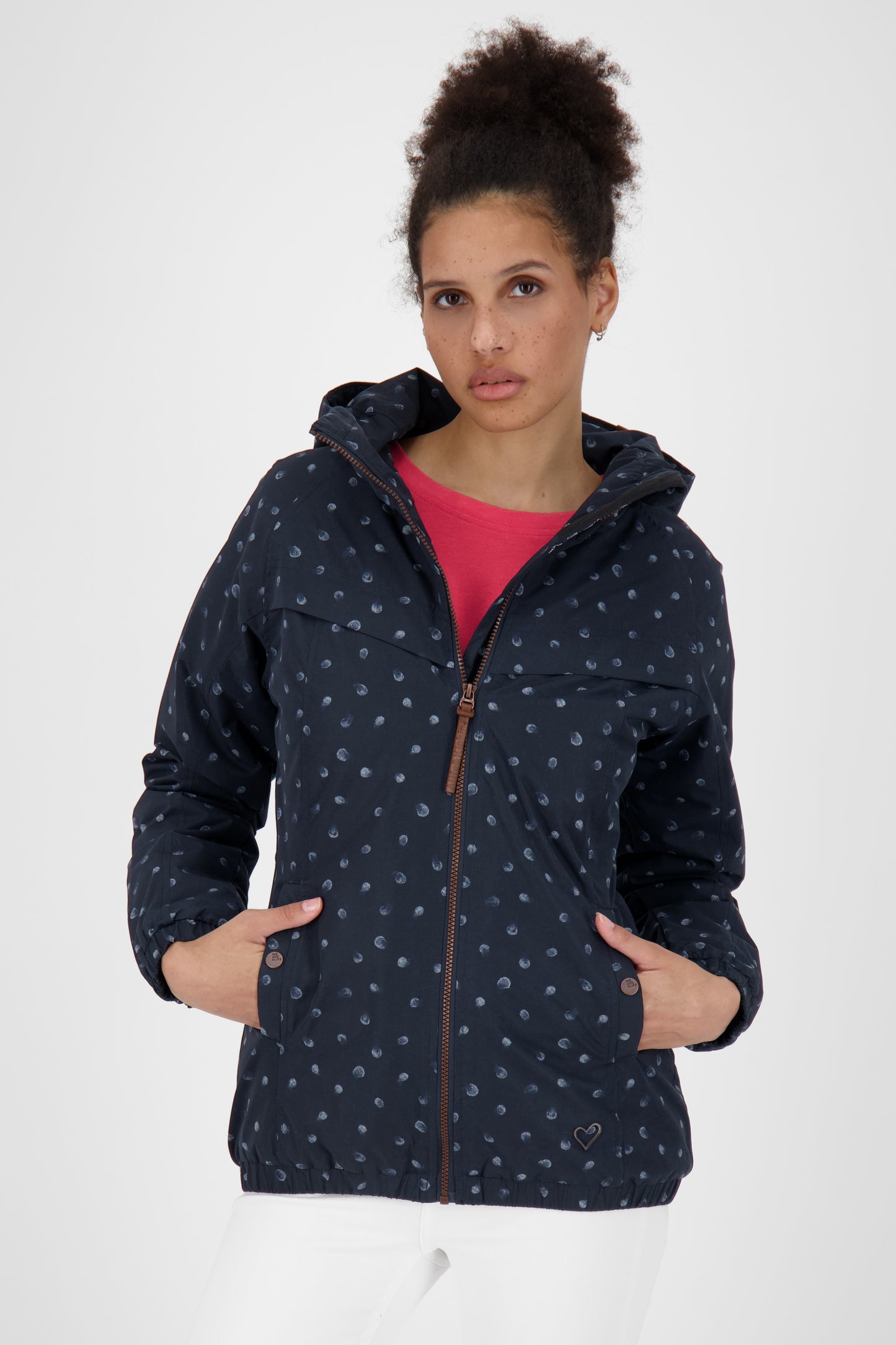 Damenjacke mit Alloverprint - Black MambaAK B von Alife and Kickin Dunkelblau