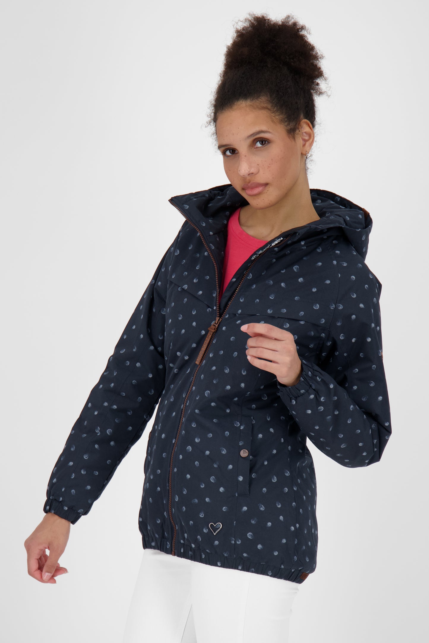 Damenjacke mit Alloverprint - Black MambaAK B von Alife and Kickin Dunkelblau