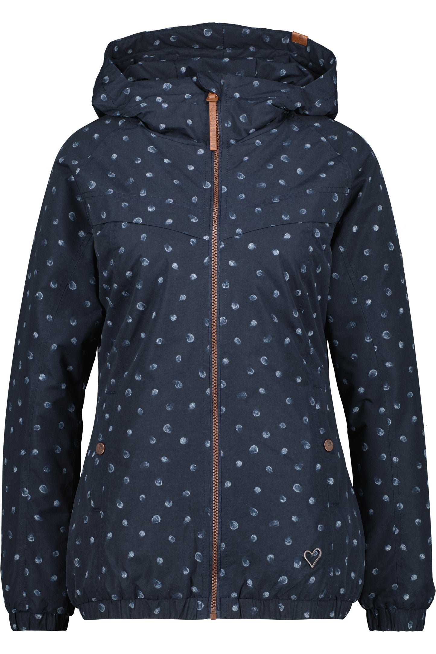 Damenjacke mit Alloverprint - Black MambaAK B von Alife and Kickin Dunkelblau