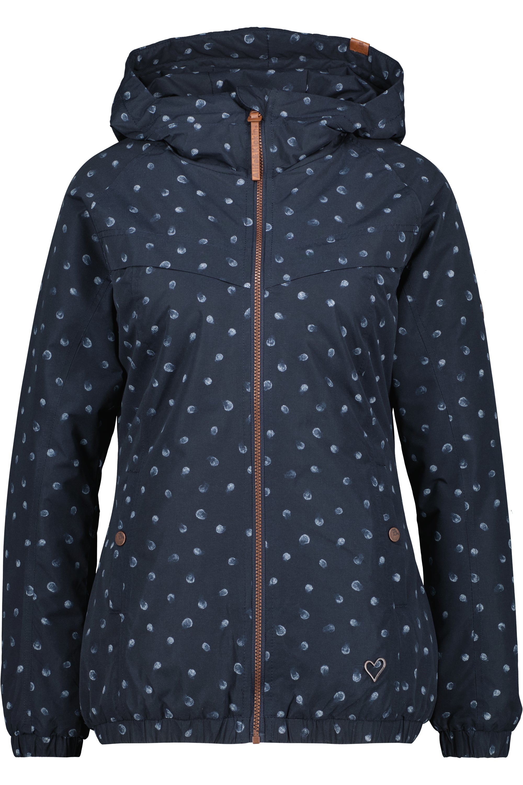 Damenjacke mit Alloverprint - Black MambaAK B von Alife and Kickin Dunkelblau