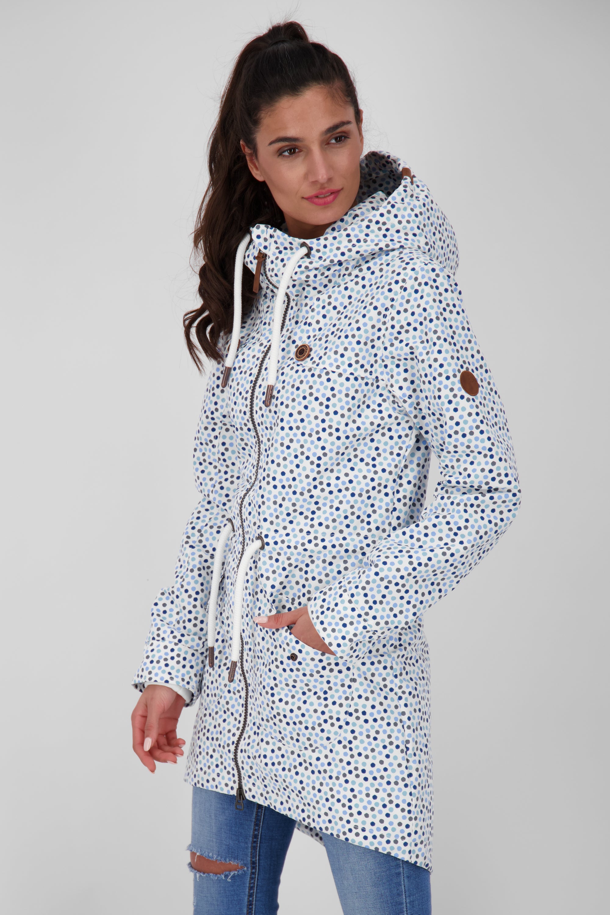 Alife and Kickin CharlotteAK A Damenjacke für Übergangszeit Weiß