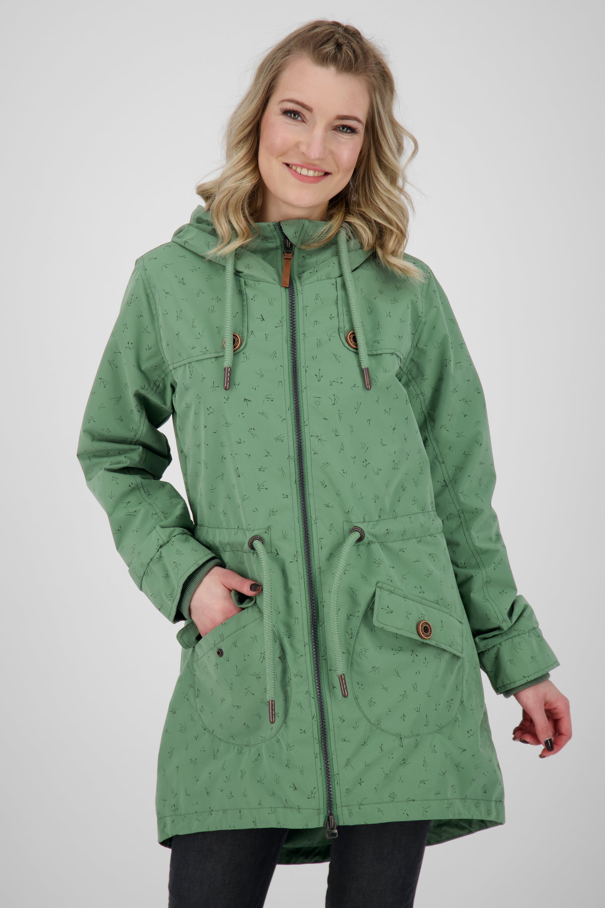 Alife and Kickin CharlotteAK A Damenjacke für Übergangszeit Grün