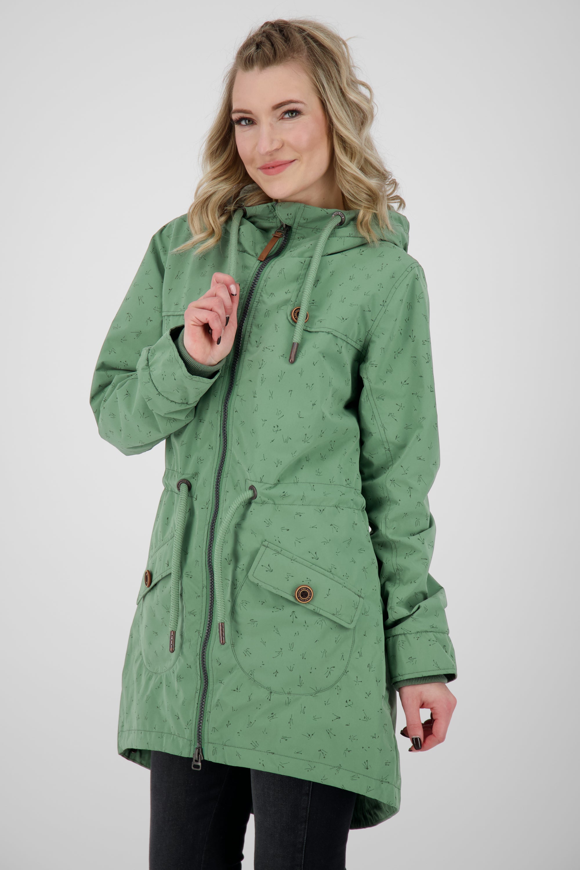 Alife and Kickin CharlotteAK A Damenjacke für Übergangszeit Grün