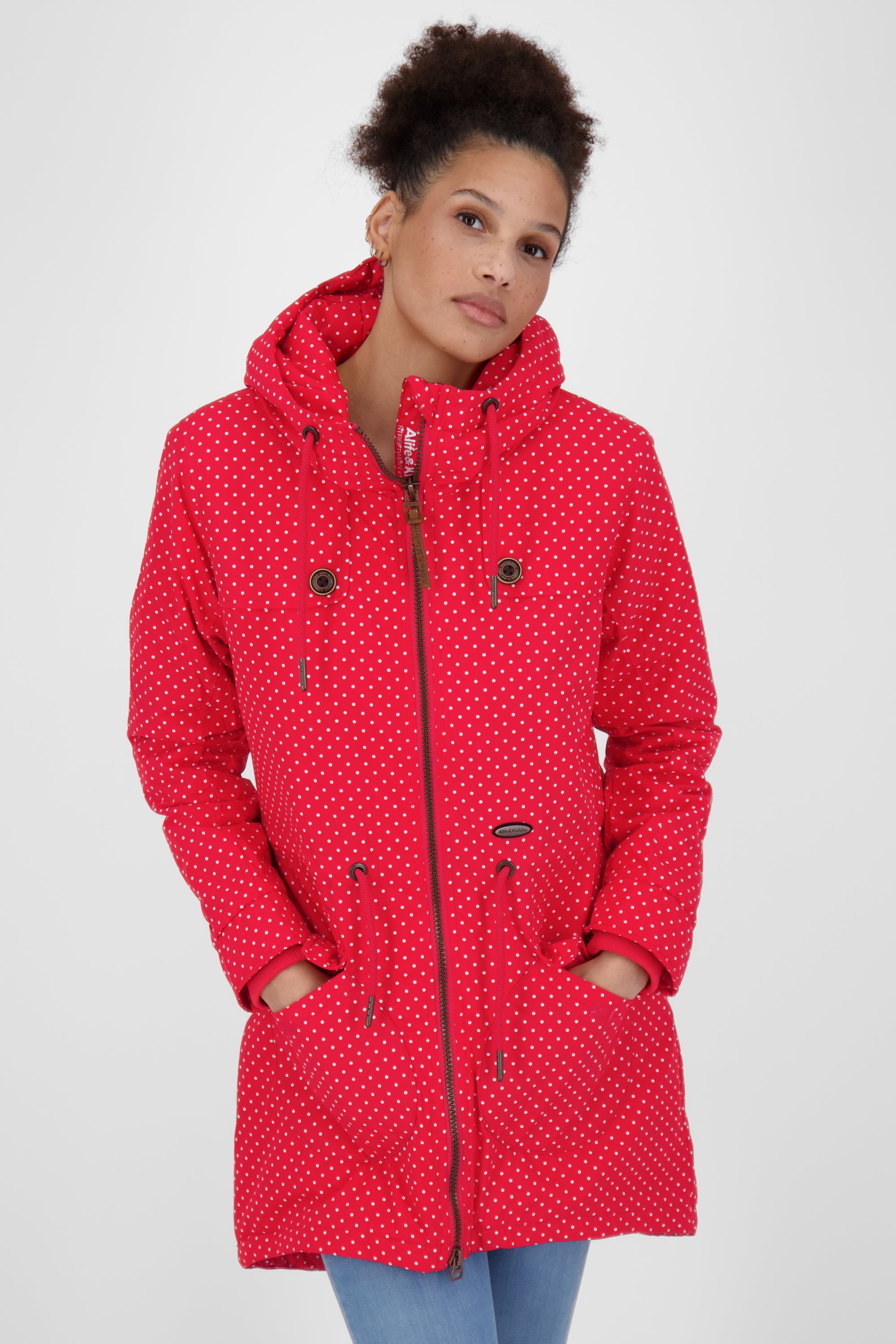 Alife and Kickin CharlotteAK B - Stylische Damenjacke mit figurbetonter Passform Rot