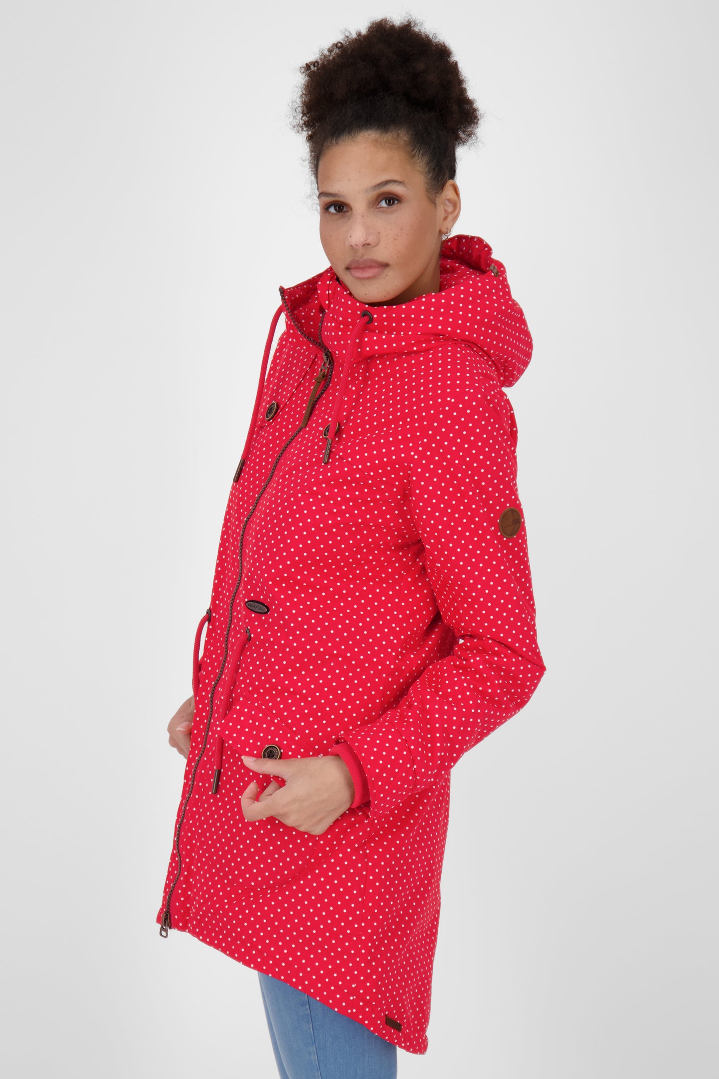 Alife and Kickin CharlotteAK B - Stylische Damenjacke mit figurbetonter Passform Rot