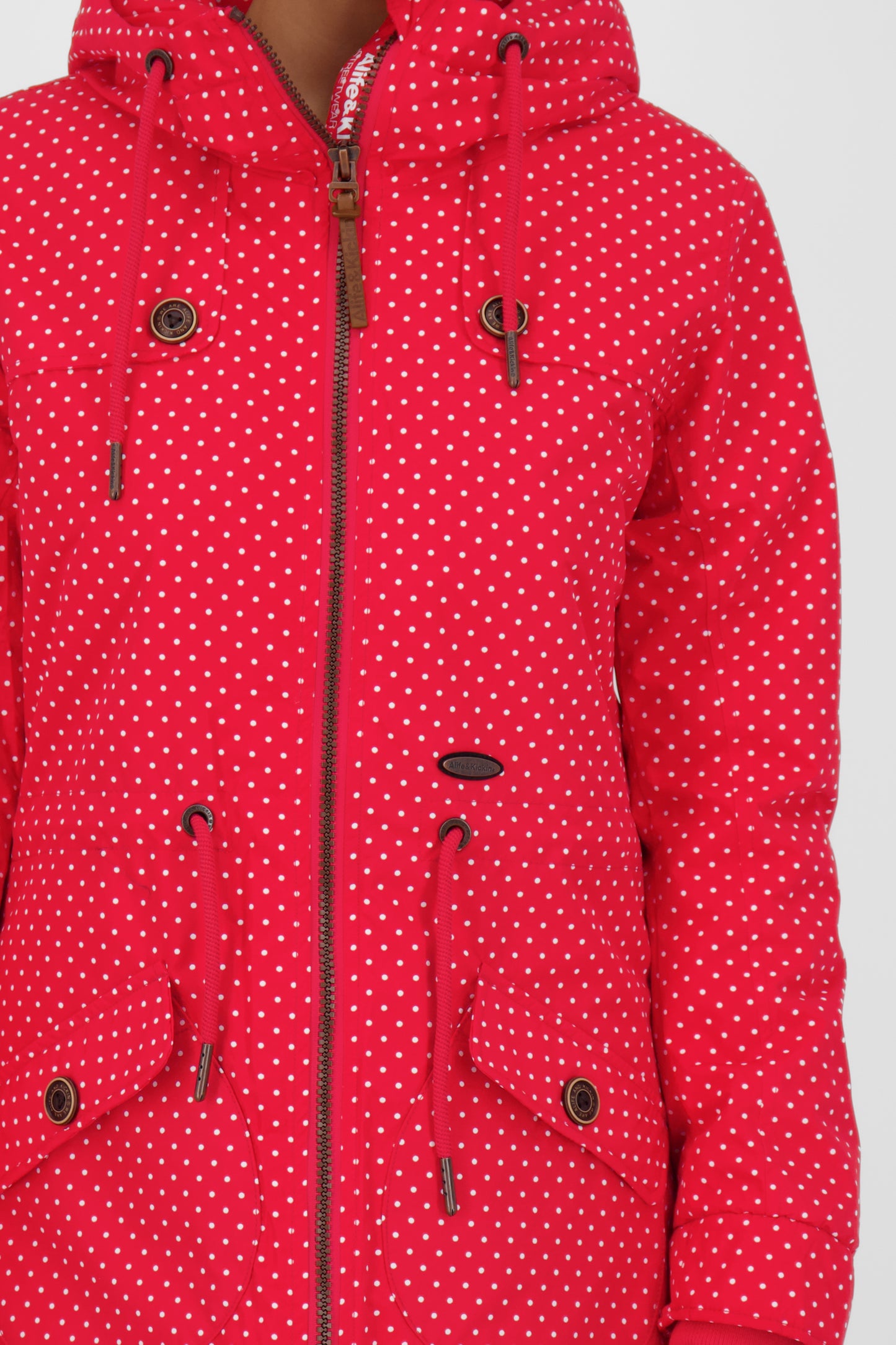Alife and Kickin CharlotteAK B - Stylische Damenjacke mit figurbetonter Passform Rot