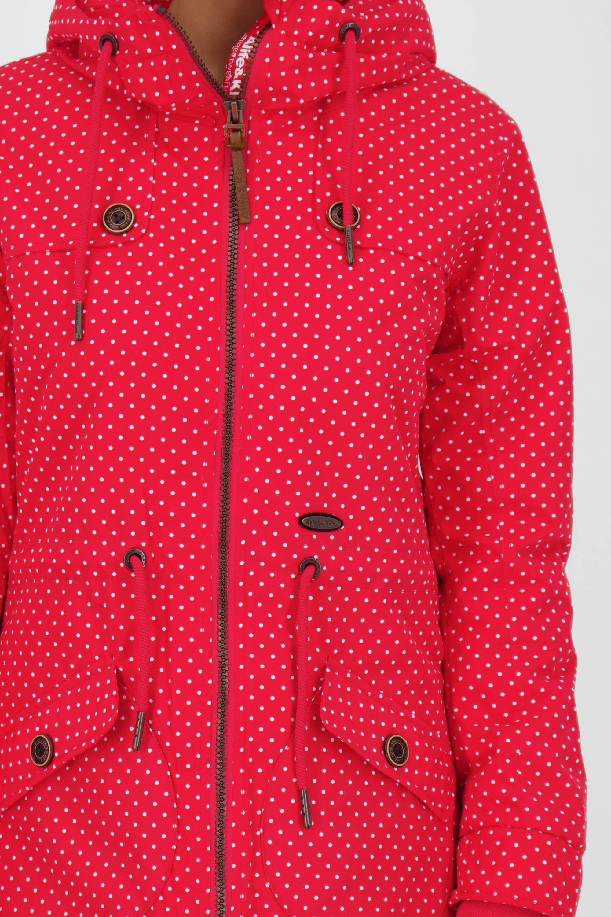 Alife and Kickin CharlotteAK B - Stylische Damenjacke mit figurbetonter Passform Rot