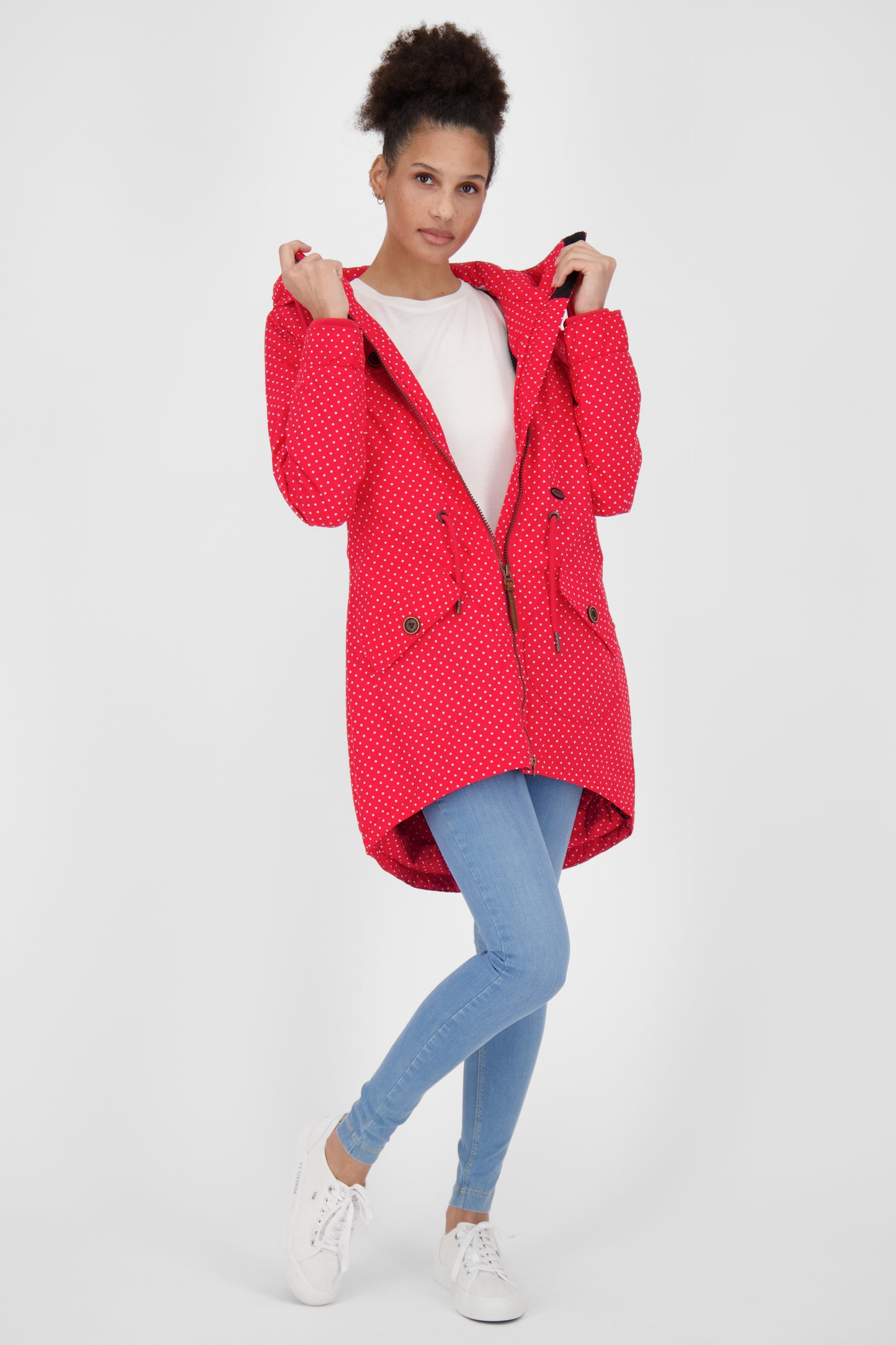 Alife and Kickin CharlotteAK B - Stylische Damenjacke mit figurbetonter Passform Rot