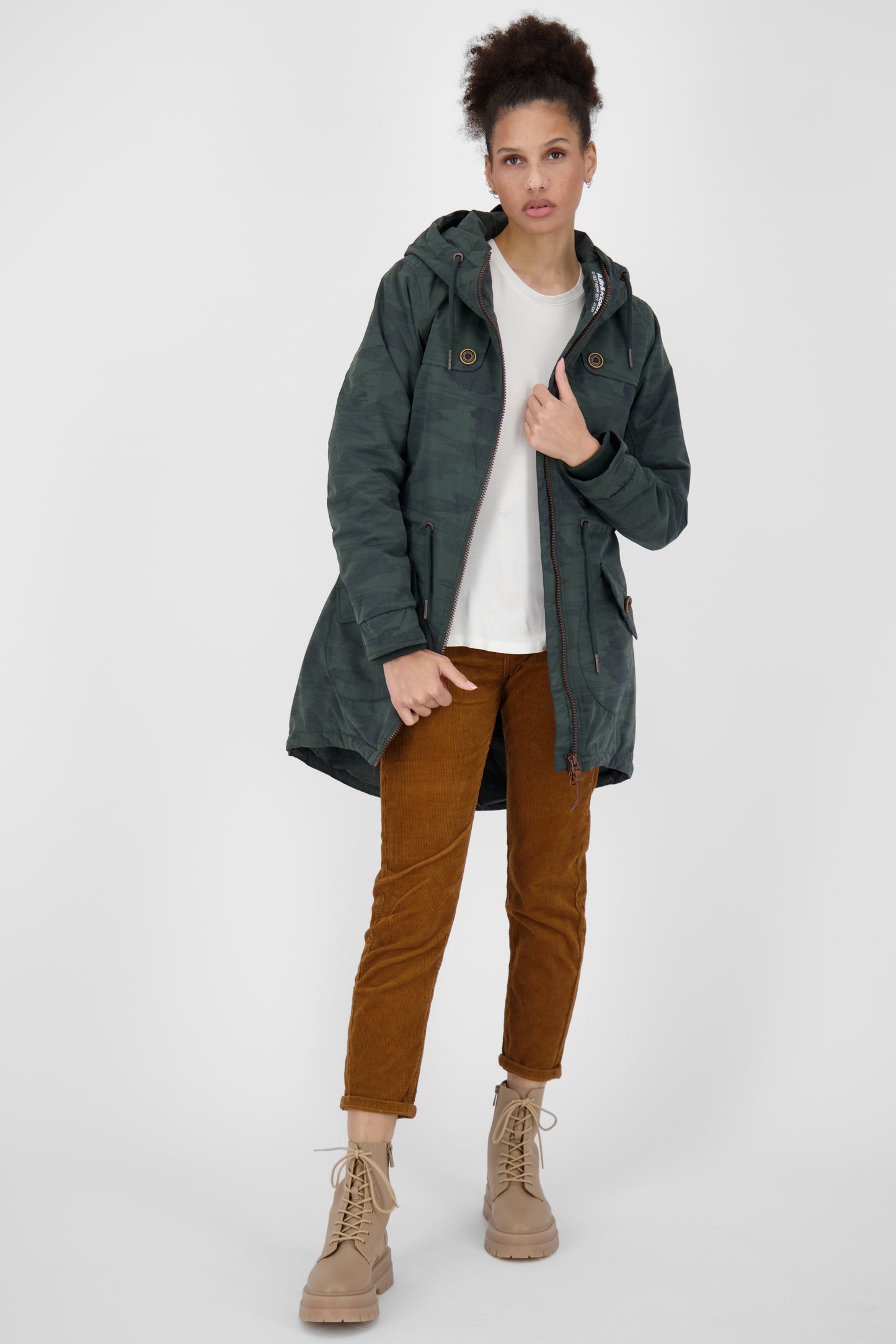 Alife and Kickin CharlotteAK B - Stylische Damenjacke mit figurbetonter Passform Dunkelgrün