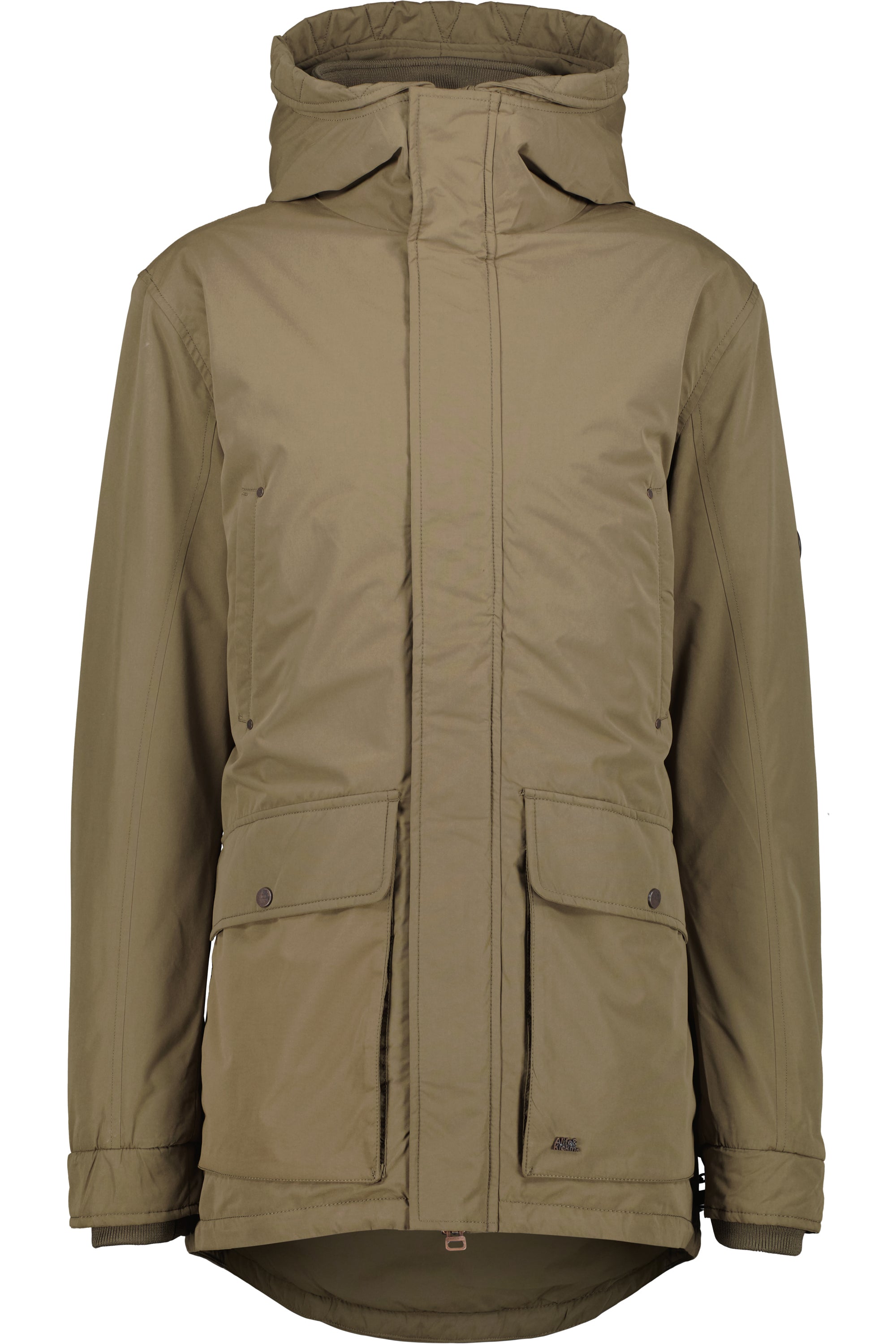 RonAK A Winterjacke Herren warm gefüttert Dunkelgrün