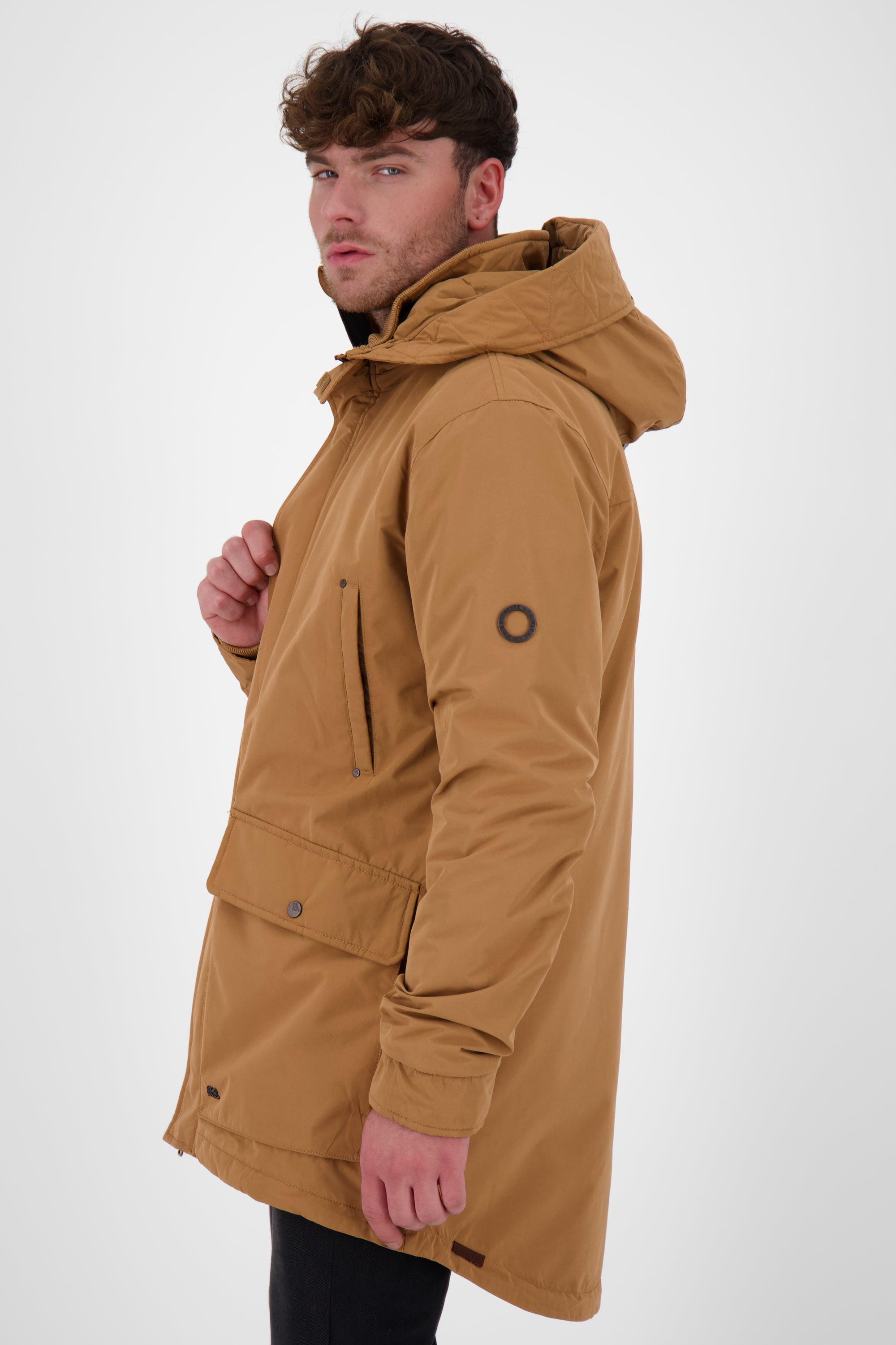 RonAK A Winterjacke Herren warm gefüttert Braun