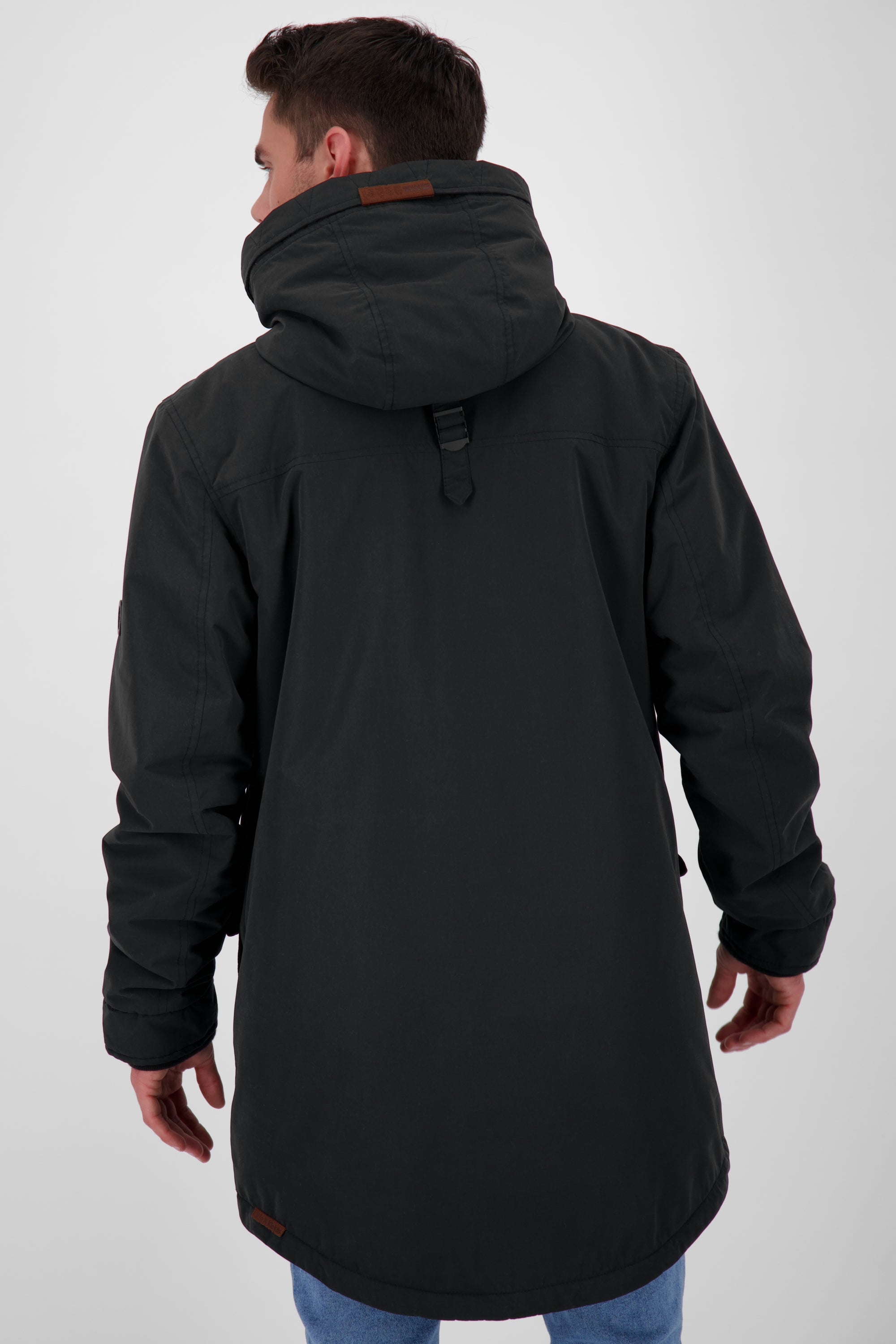 RonAK A Winterjacke Herren warm gefüttert Schwarz