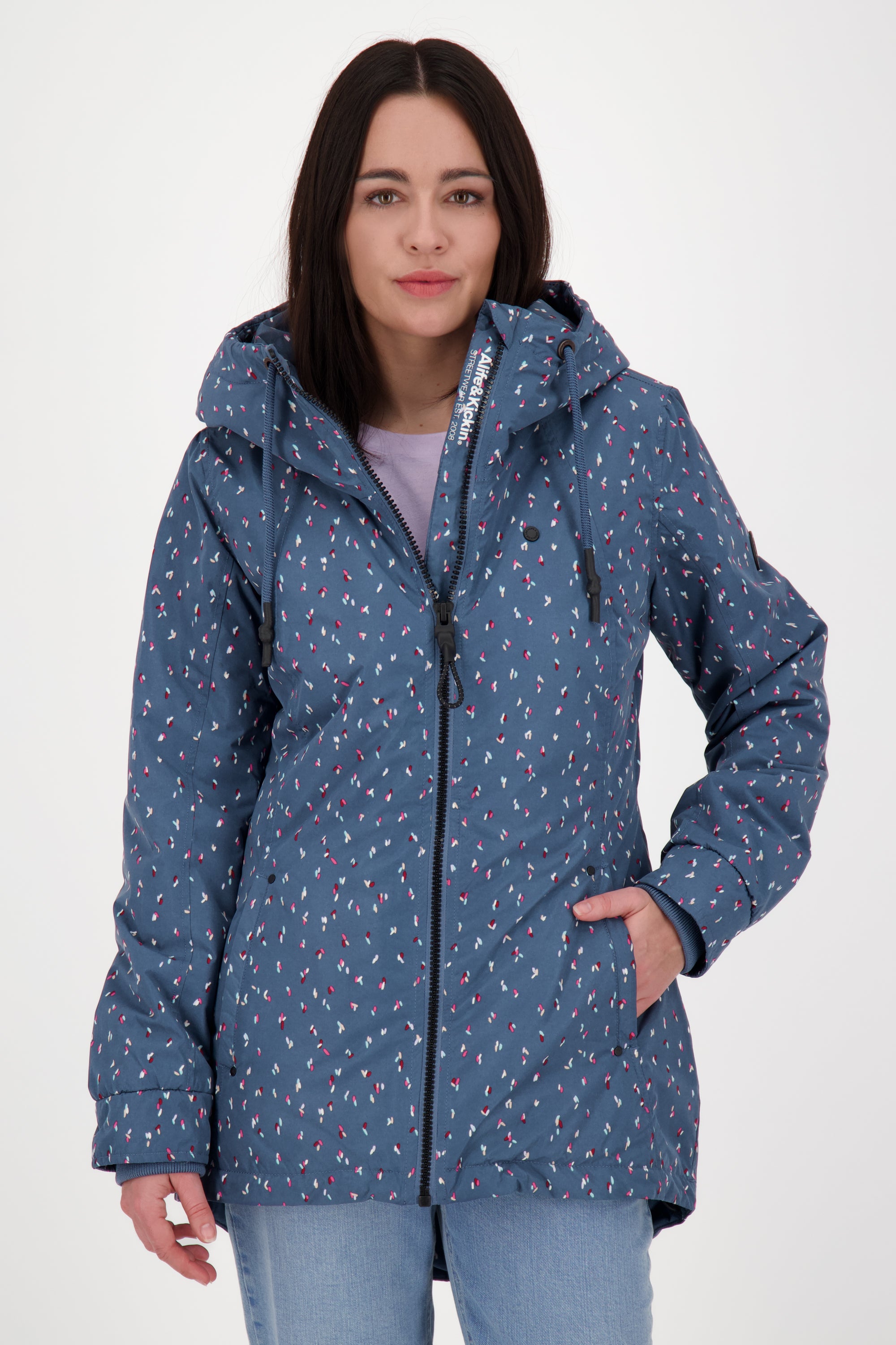 Damenjacke von Alife and Kickin - LilouAK B mit sportivem Design Dunkelblau