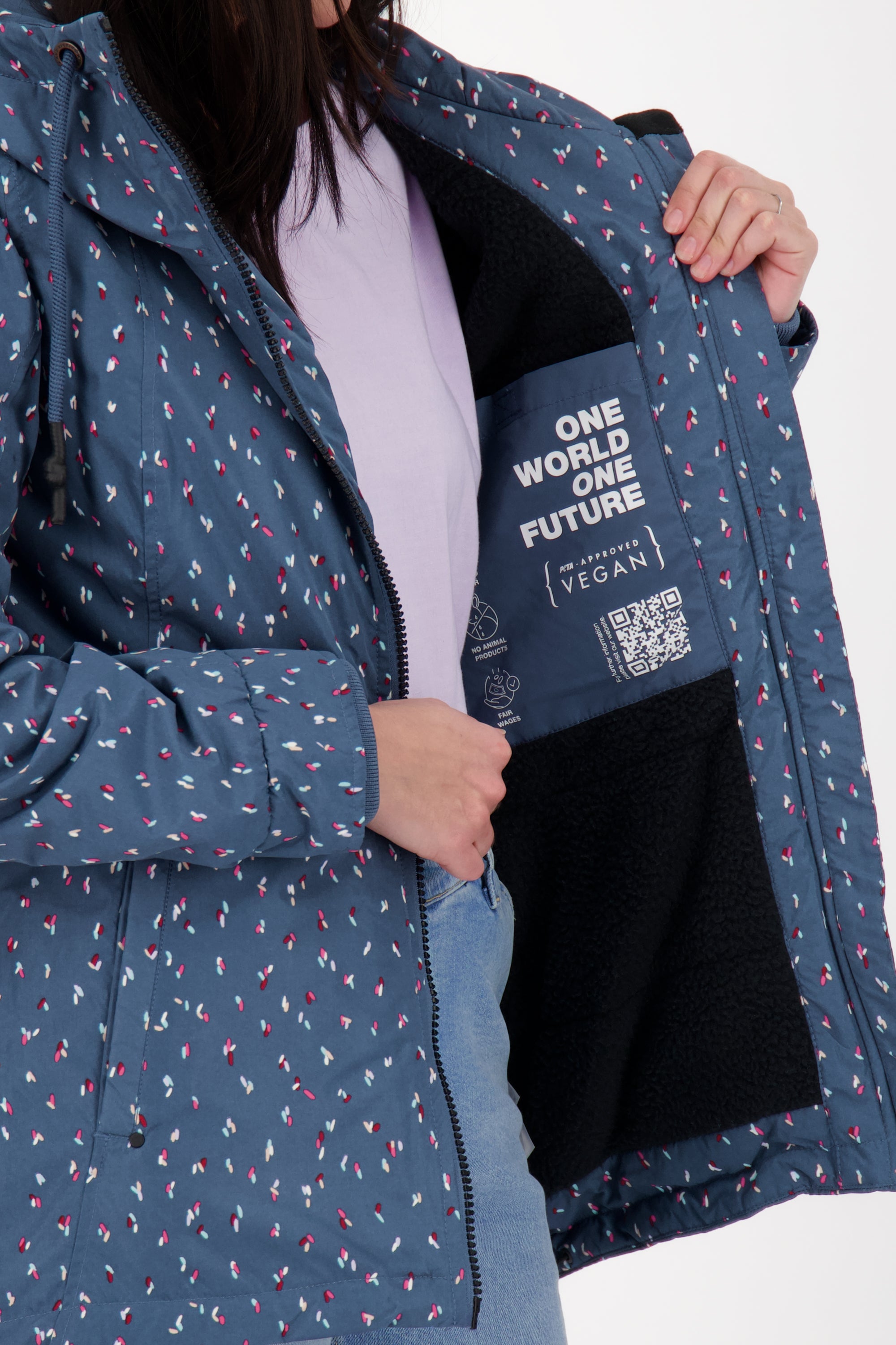 Damenjacke von Alife and Kickin - LilouAK B mit sportivem Design Dunkelblau