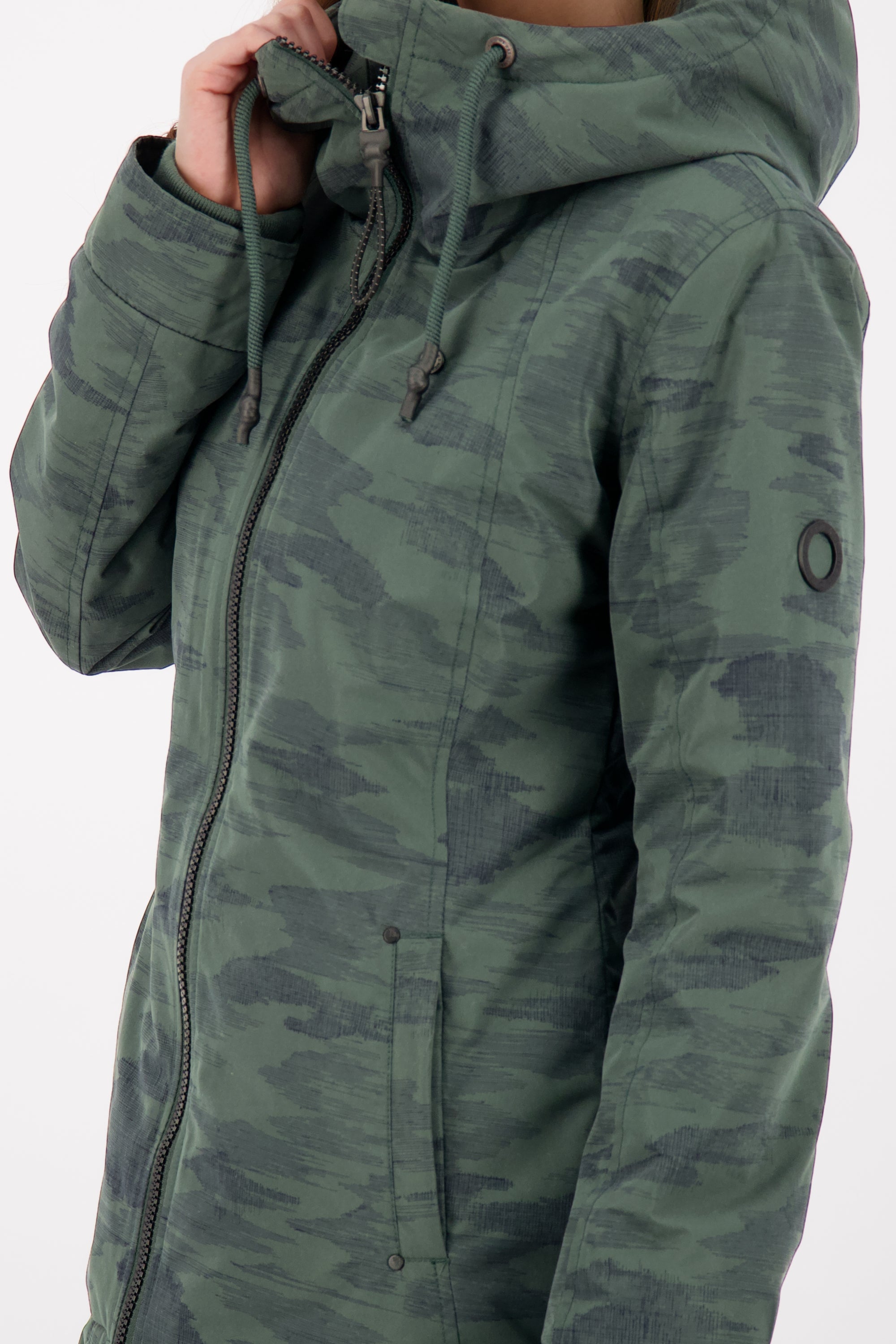 Damenjacke von Alife and Kickin - LilouAK B mit sportivem Design Dunkelgrün