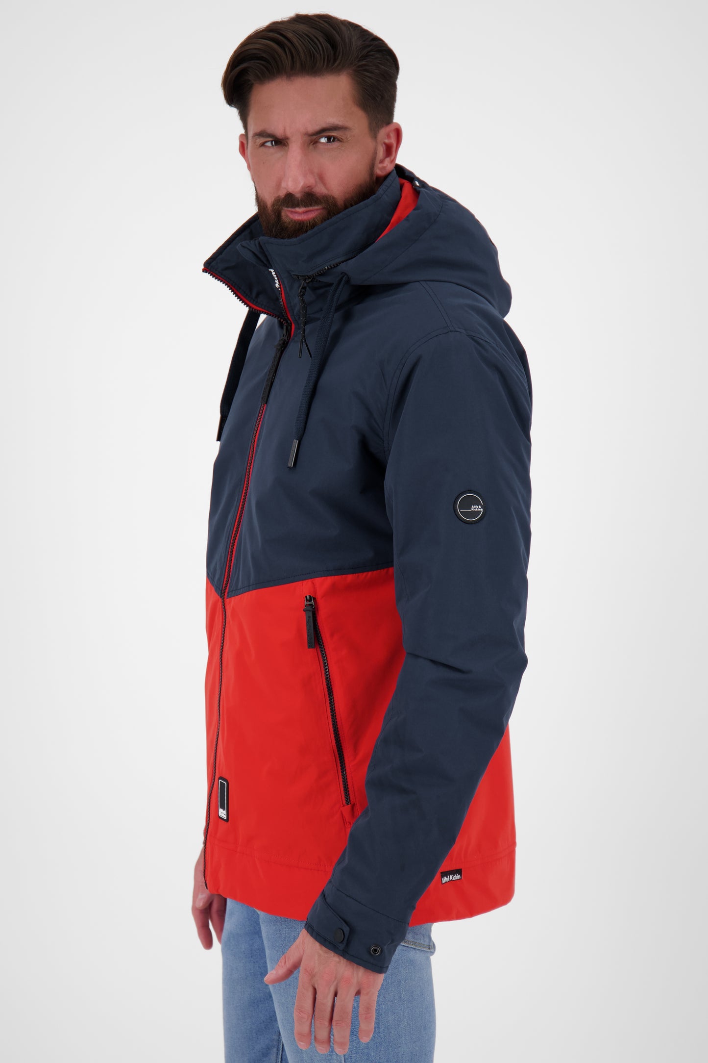 Don EstebanAK A Winterjacke Herren mit Kapuze Rot