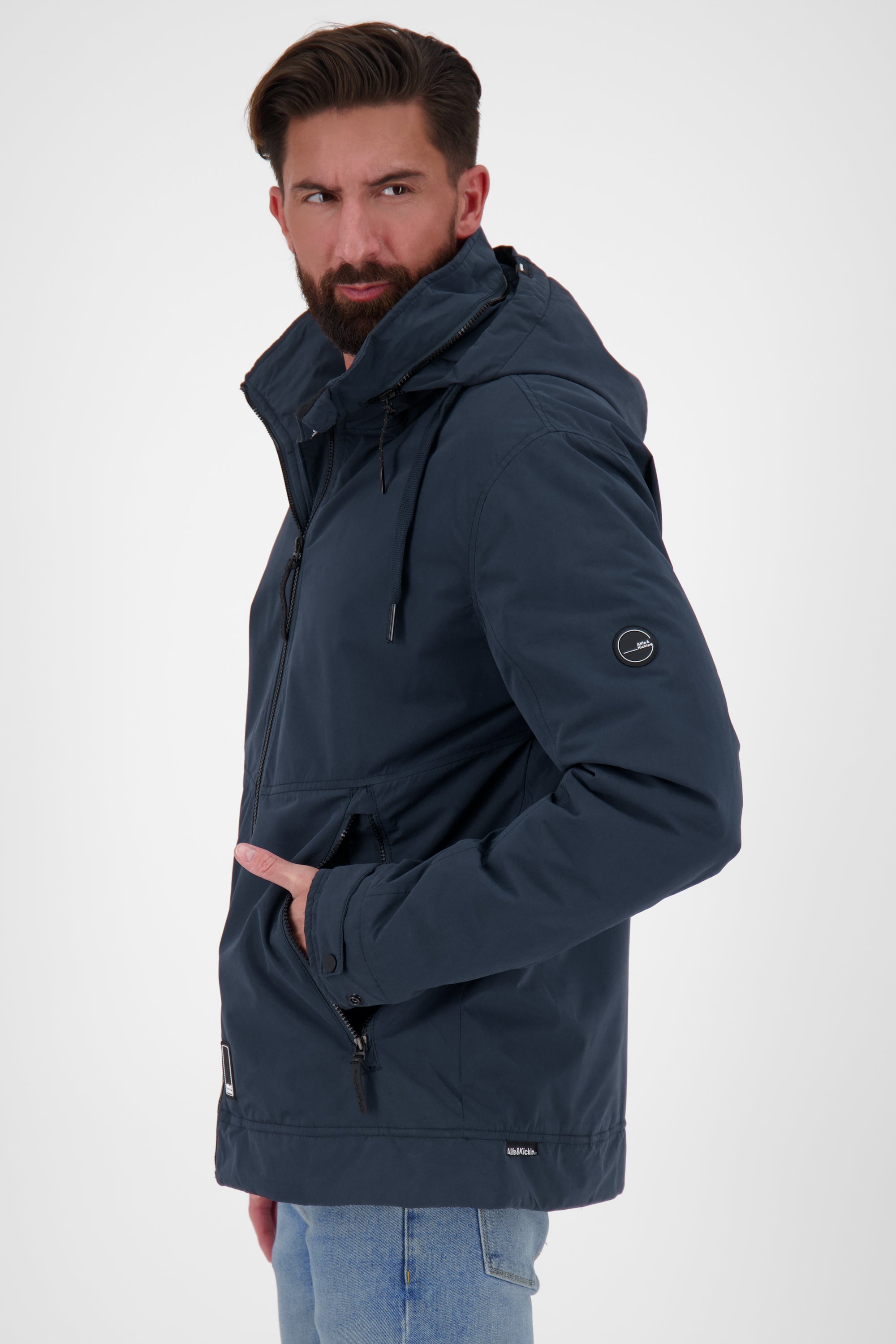 Don EstebanAK A Winterjacke Herren mit Kapuze Dunkelblau