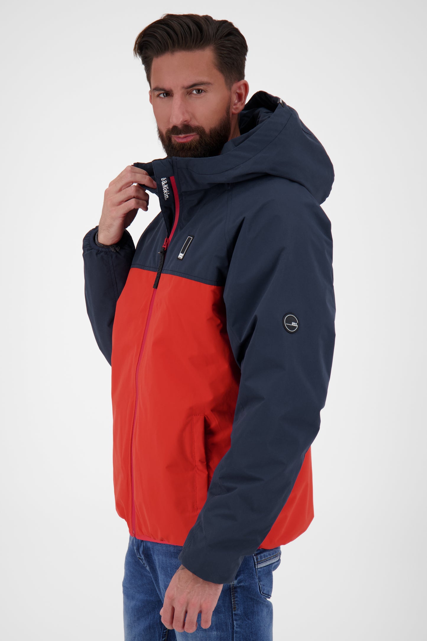 Stylische Herrenjacke für Wind und Wetter – Mr DiamondAK A Rot