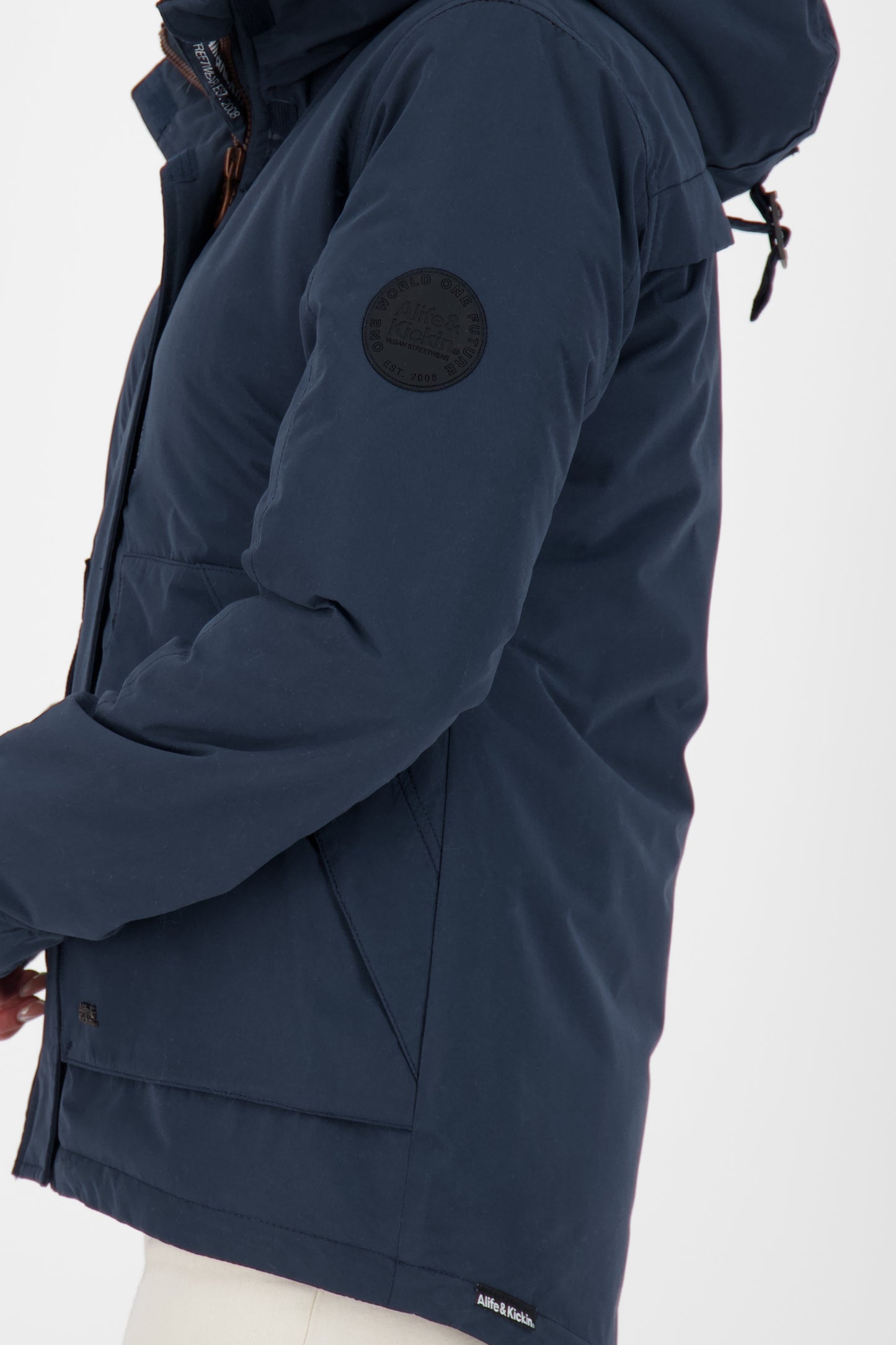 Alife and Kickin NaomiAK A - sportliche Winterjacke für Damen Dunkelblau