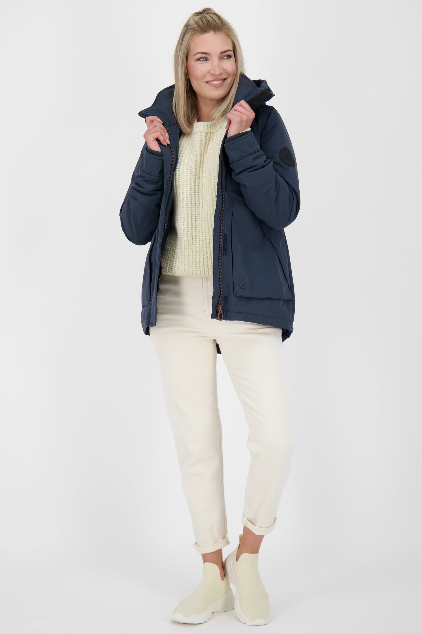 Alife and Kickin NaomiAK A - sportliche Winterjacke für Damen Dunkelblau