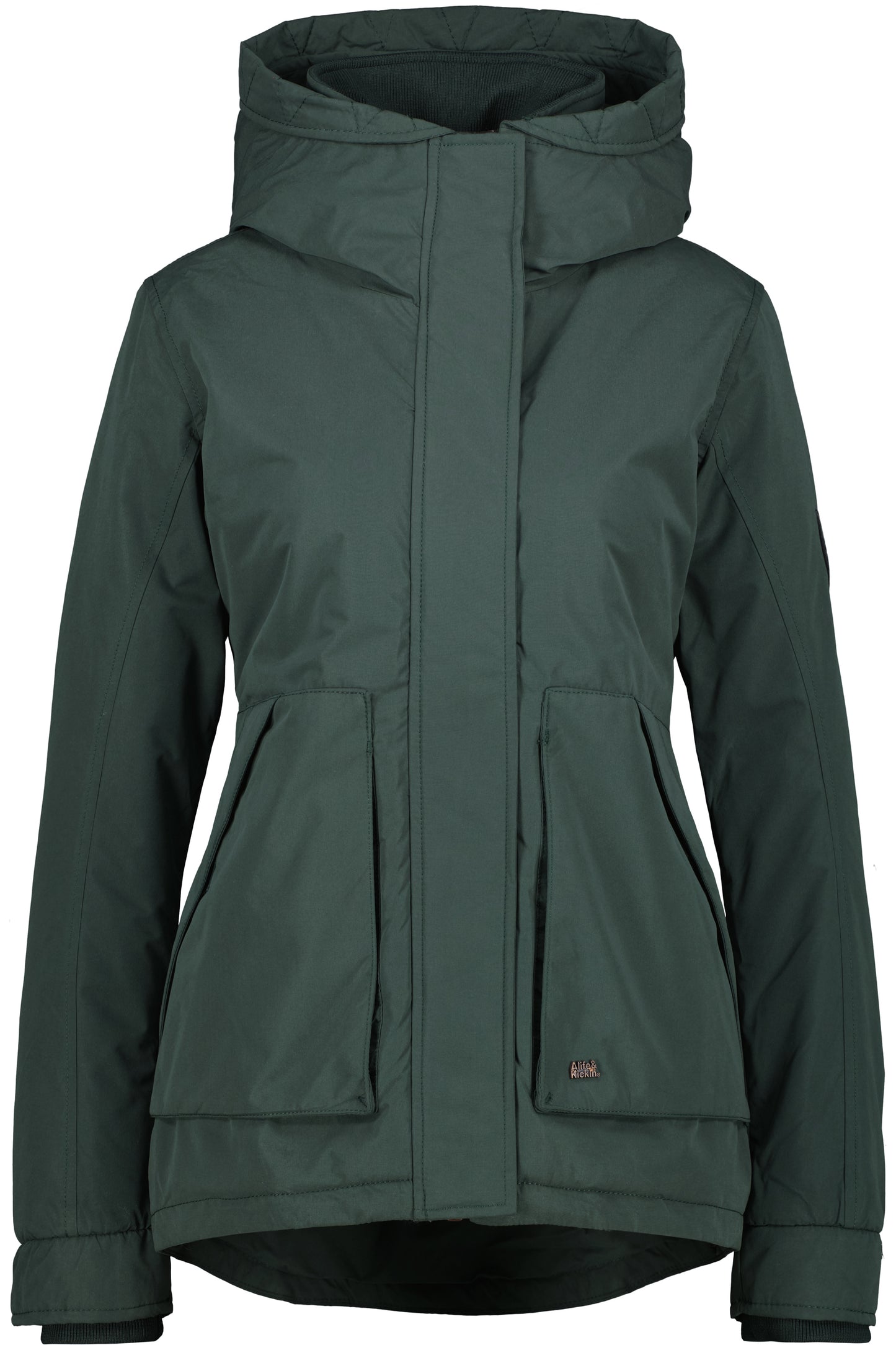 Alife and Kickin NaomiAK A - sportliche Winterjacke für Damen Dunkelgrün