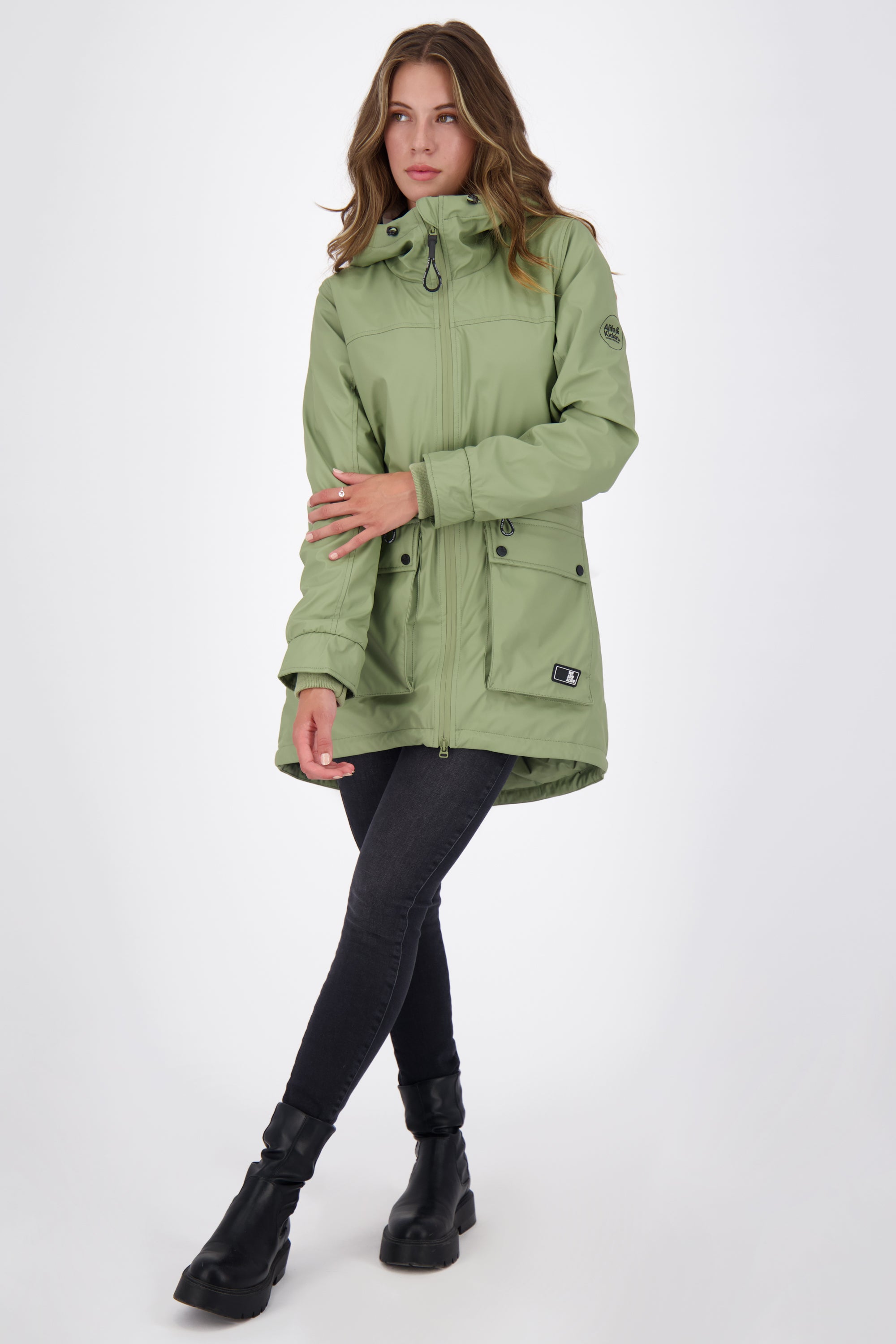 Regenmantel AudreyAK A - warm & modisch in bunten Farben Grün