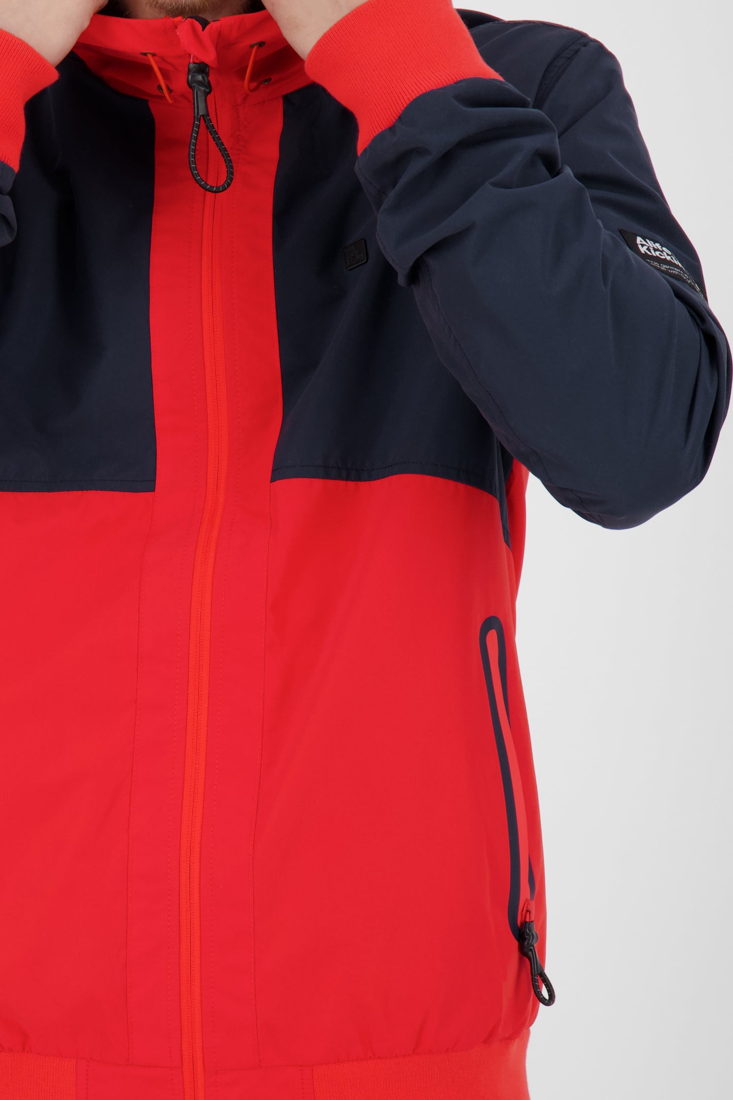 Leichte Herrenjacke DylanAK - sportlich und praktisch für die Übergangszeit Rot