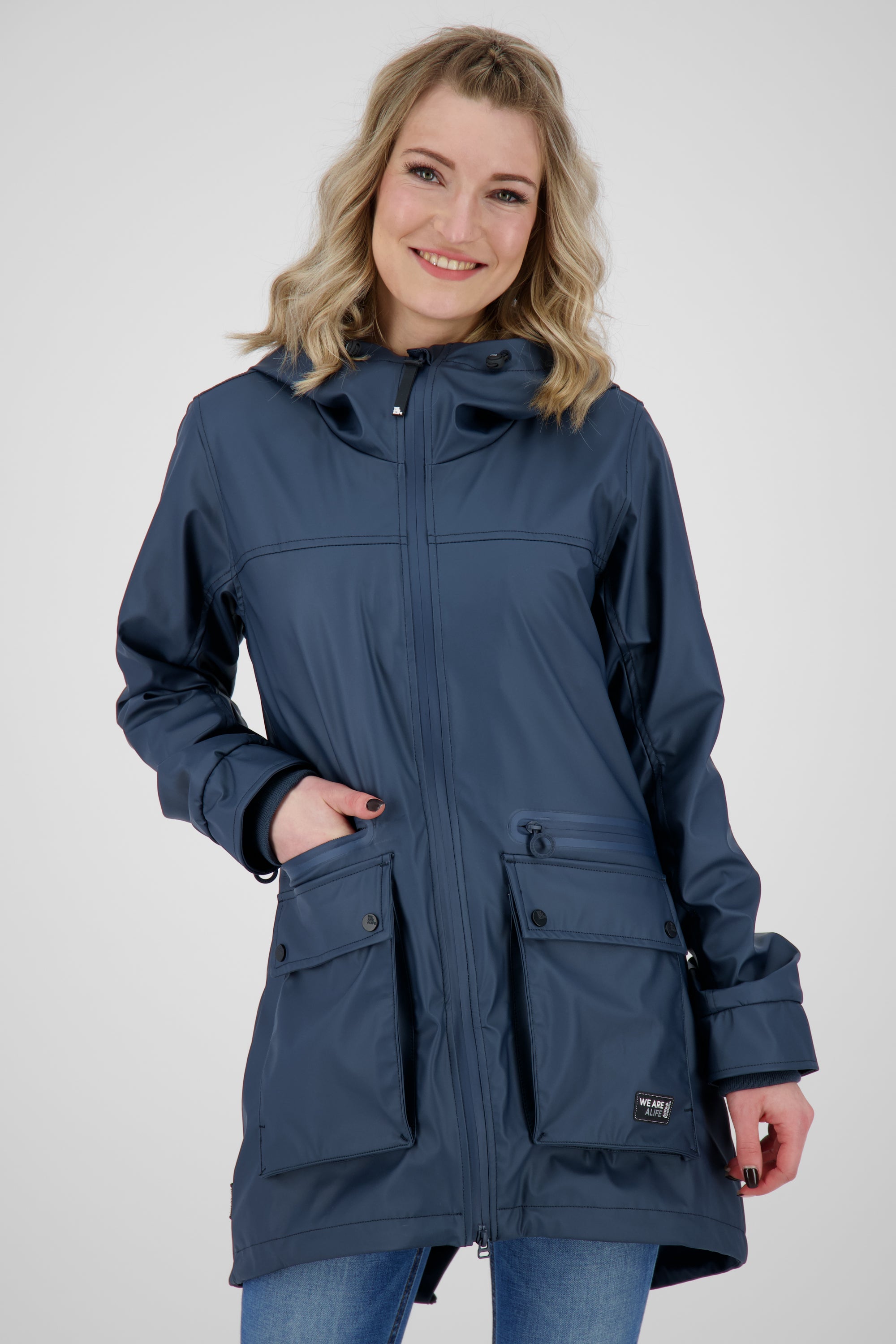 AudreyAK Regenjacke für Damen - Modisch und funktional Blau