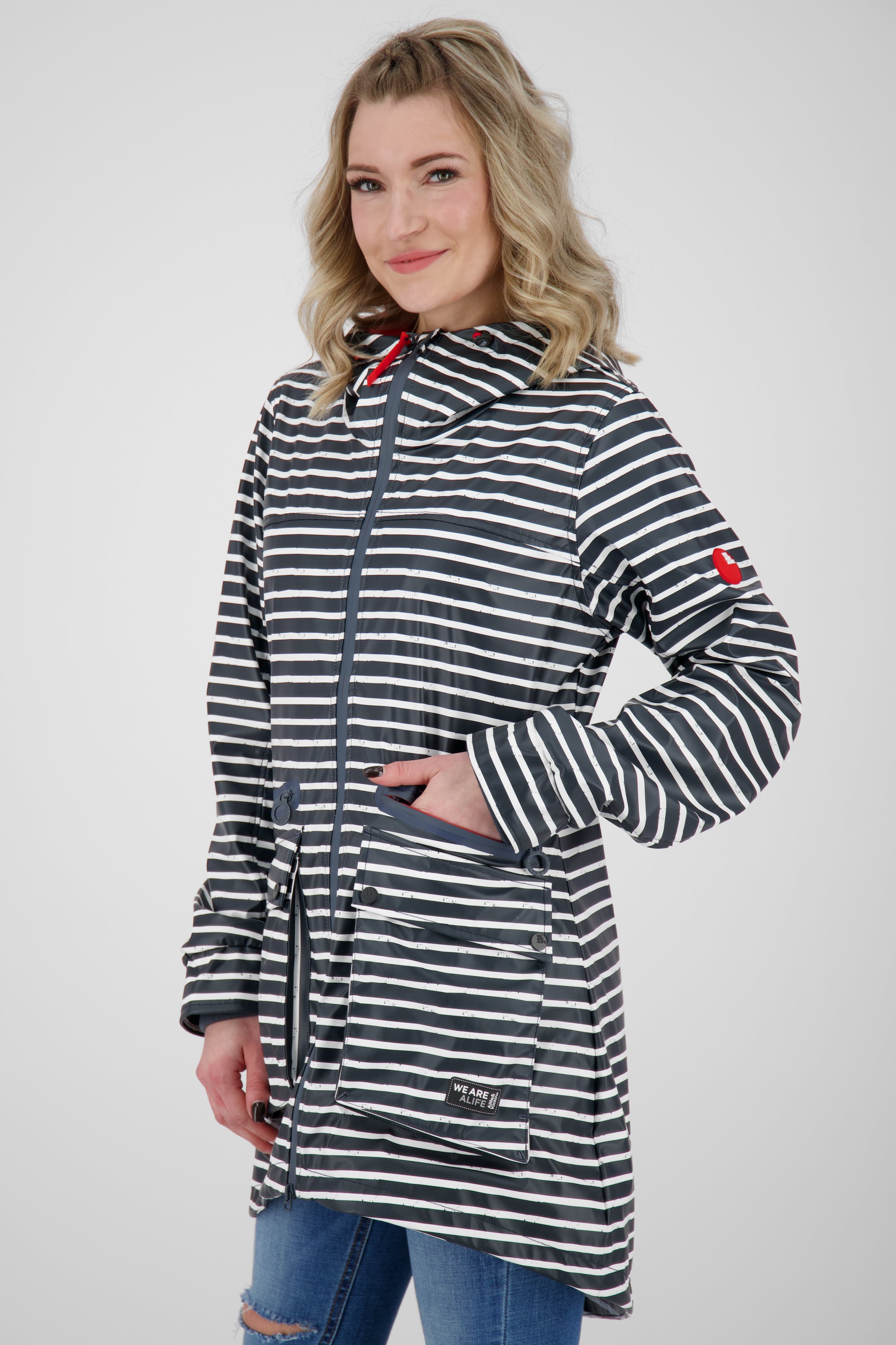 AudreyAK Regenjacke für Damen - Modisch und funktional Dunkelblau