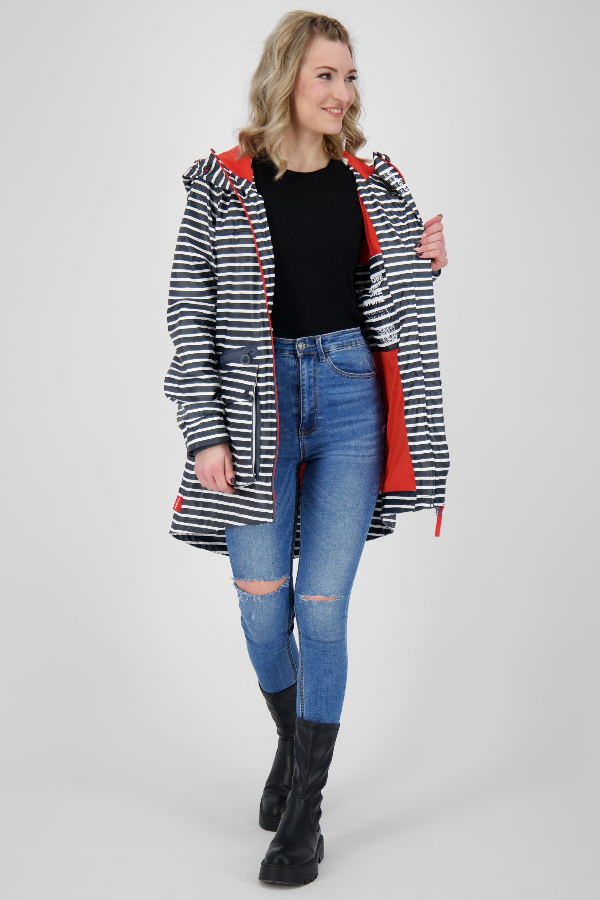 AudreyAK Regenjacke für Damen - Modisch und funktional Dunkelblau