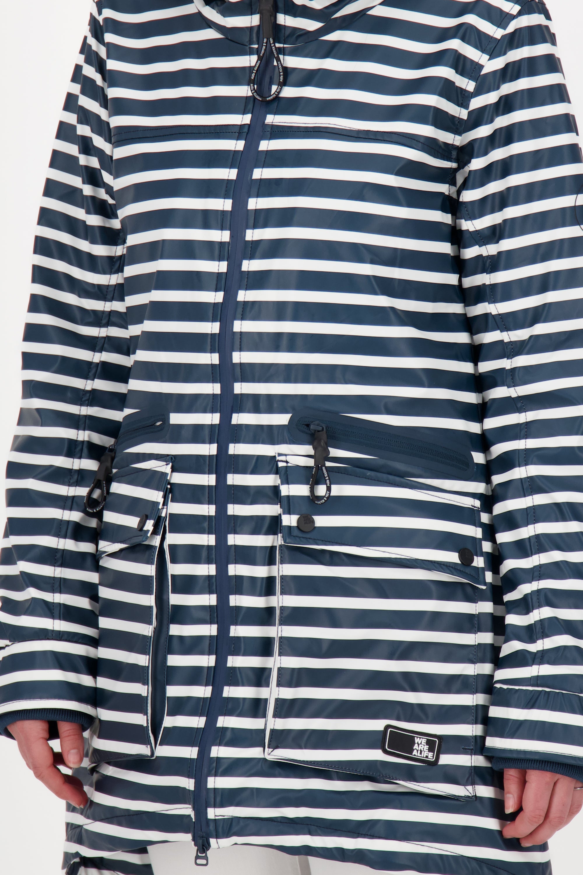 Damen Regenjacke AudreyAK B - Warm und wetterfest Dunkelblau