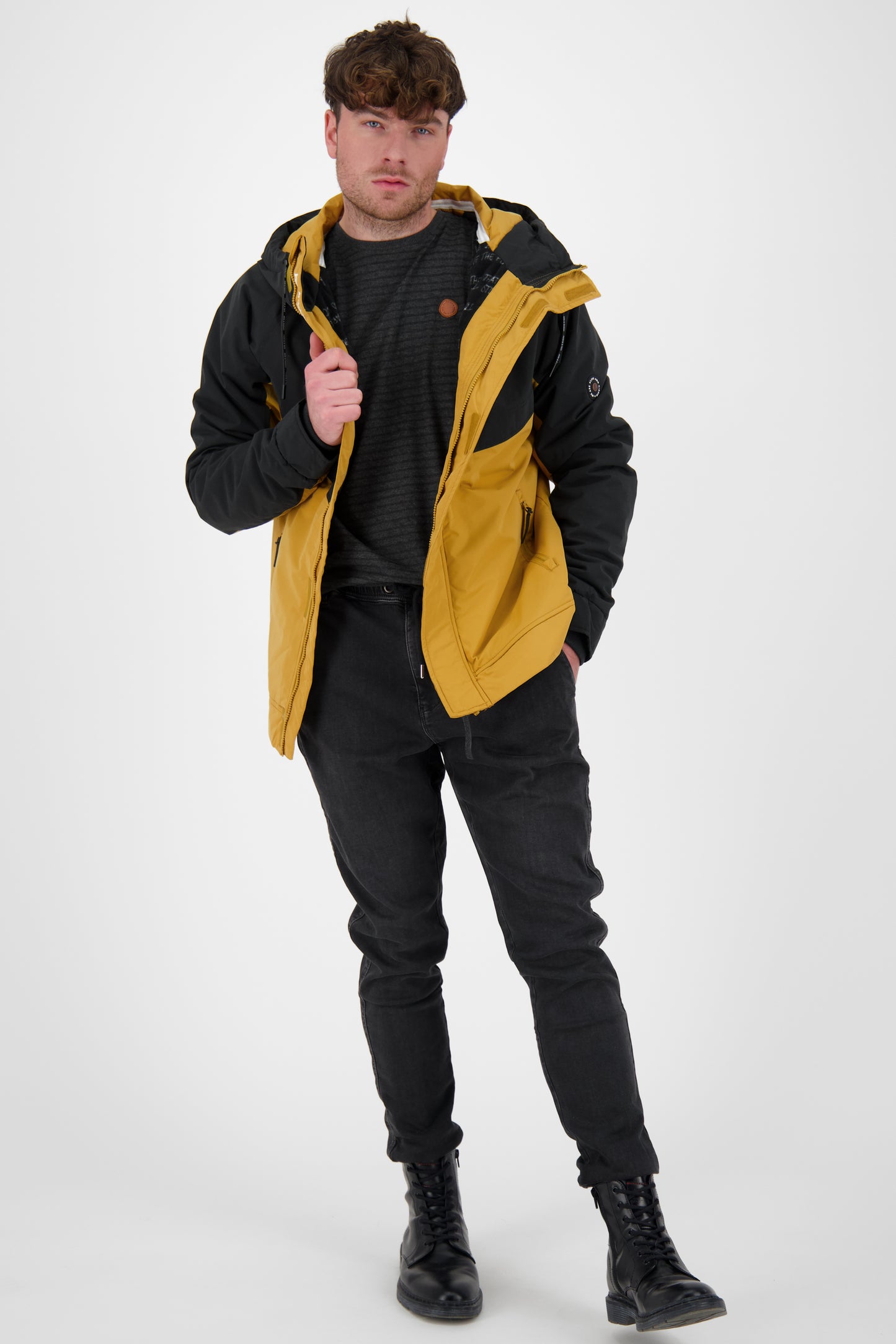 JackAK A - Herren Kurzjacke in sportlichem Design für jede Jahreszeit Braun
