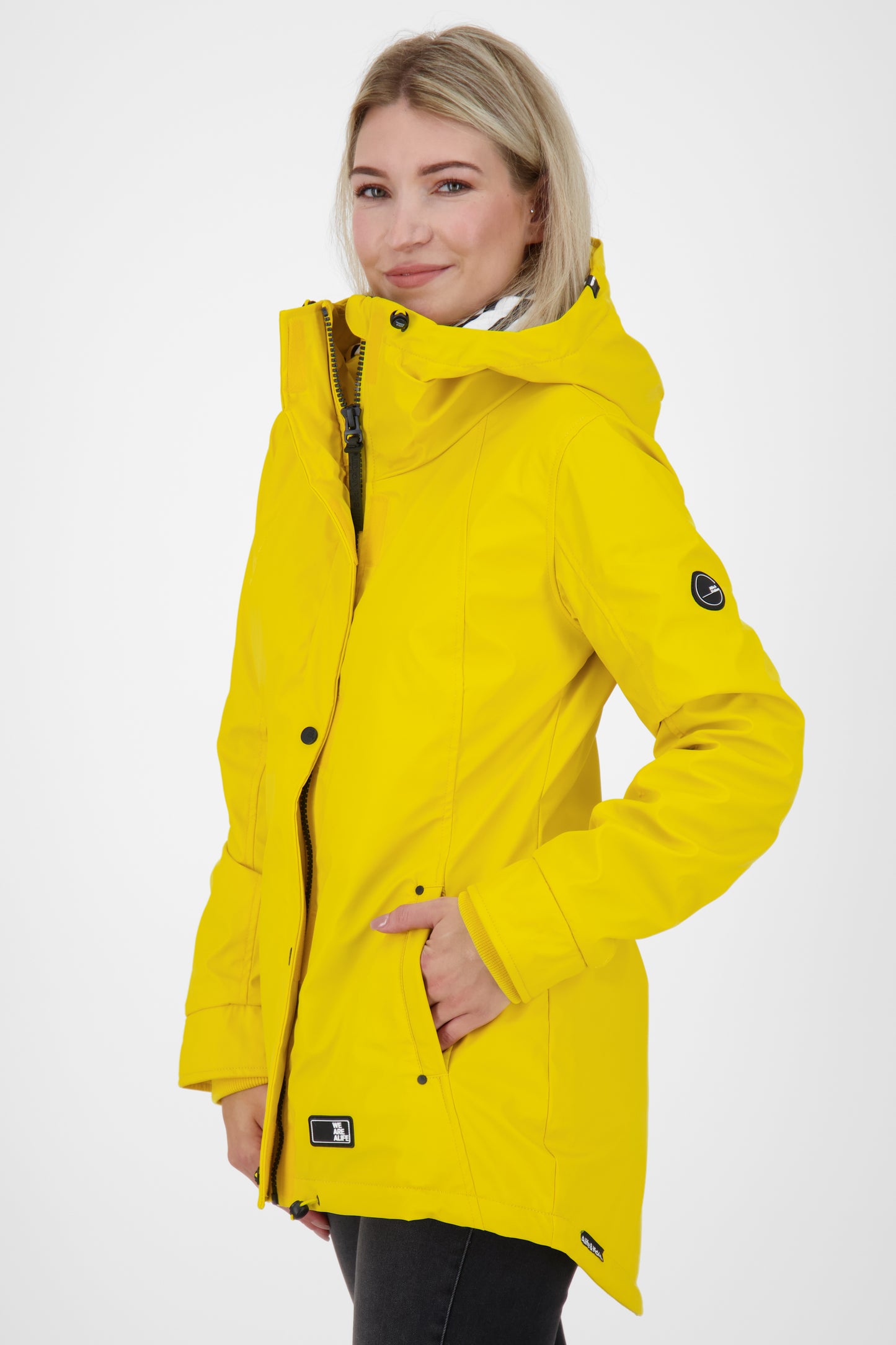Damen Winterjacke ElmaAK A - Stilvoll und robust Gelb