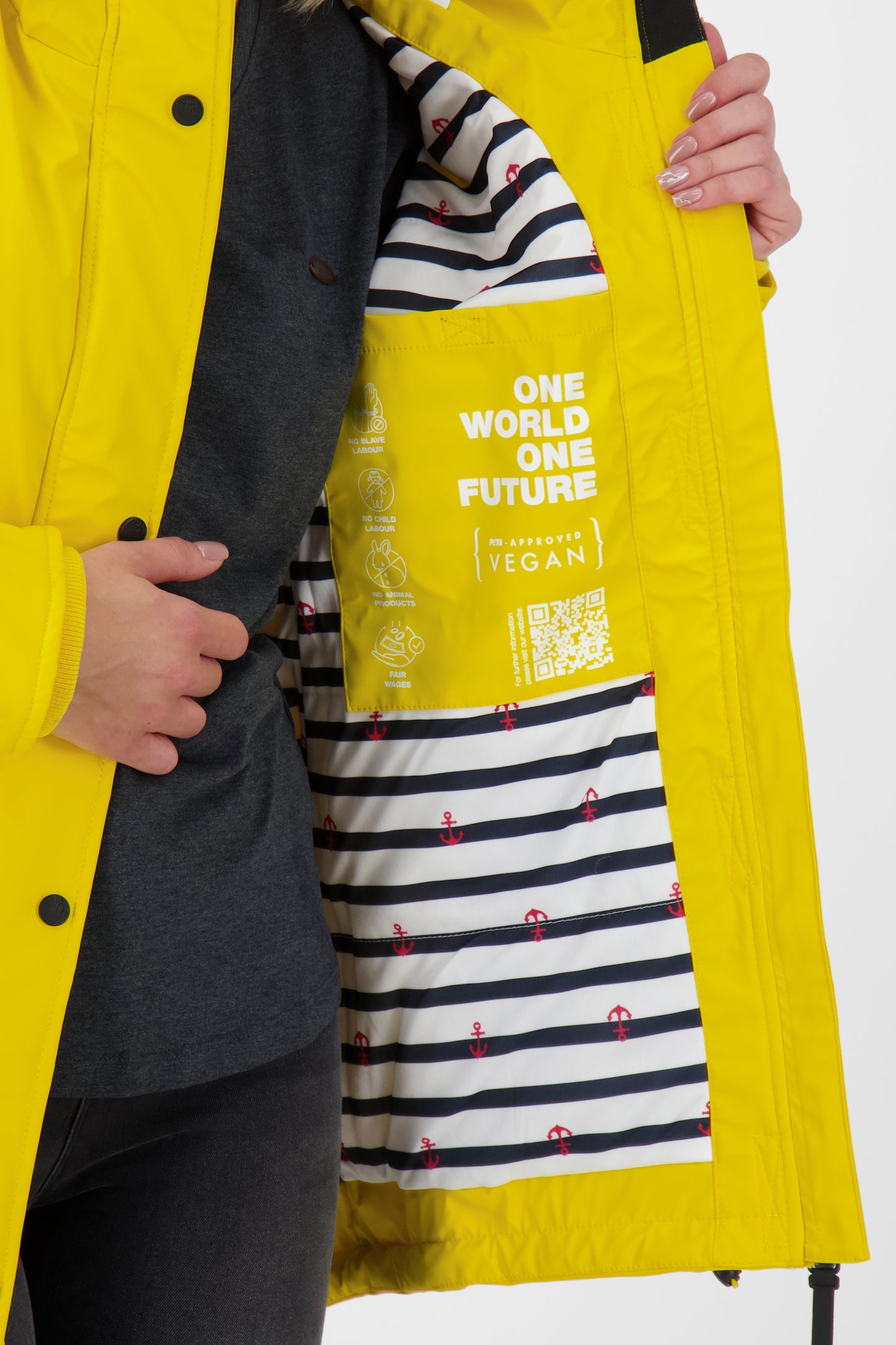 Damen Winterjacke ElmaAK A - Stilvoll und robust Gelb