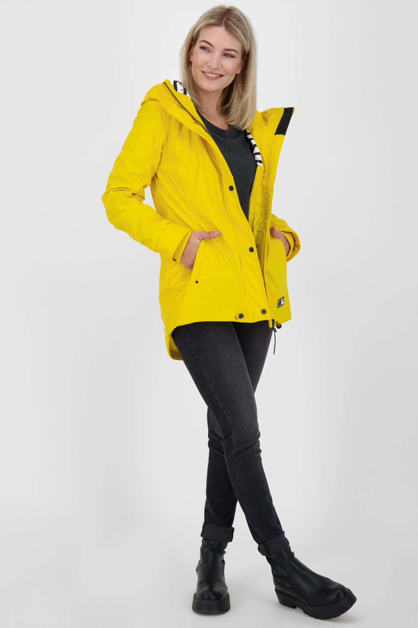 Damen Winterjacke ElmaAK A - Stilvoll und robust Gelb