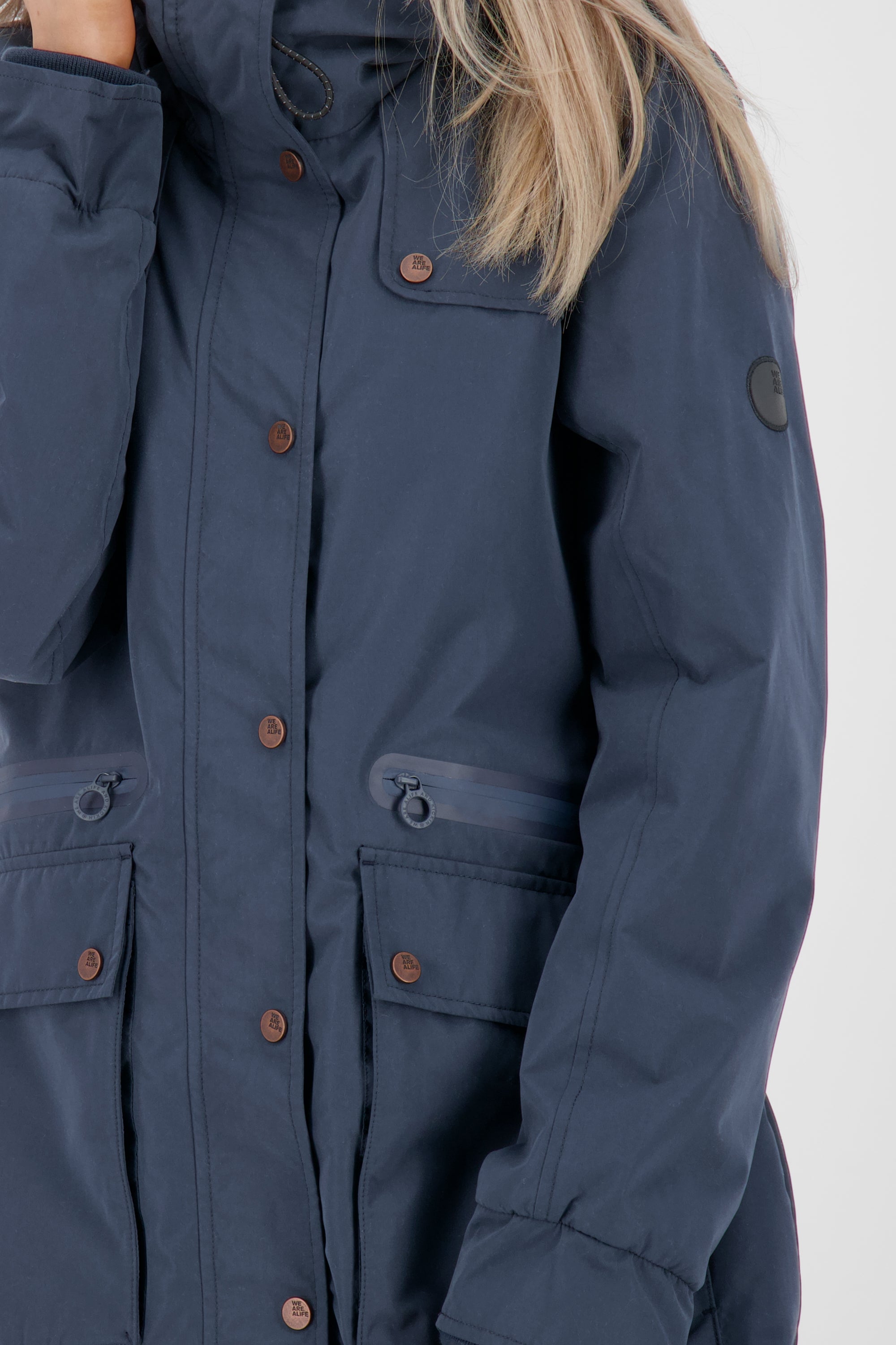 Alife and Kickin CharlotteAK C Damen Übergangsjacke - Praktisch und stilvoll Dunkelblau