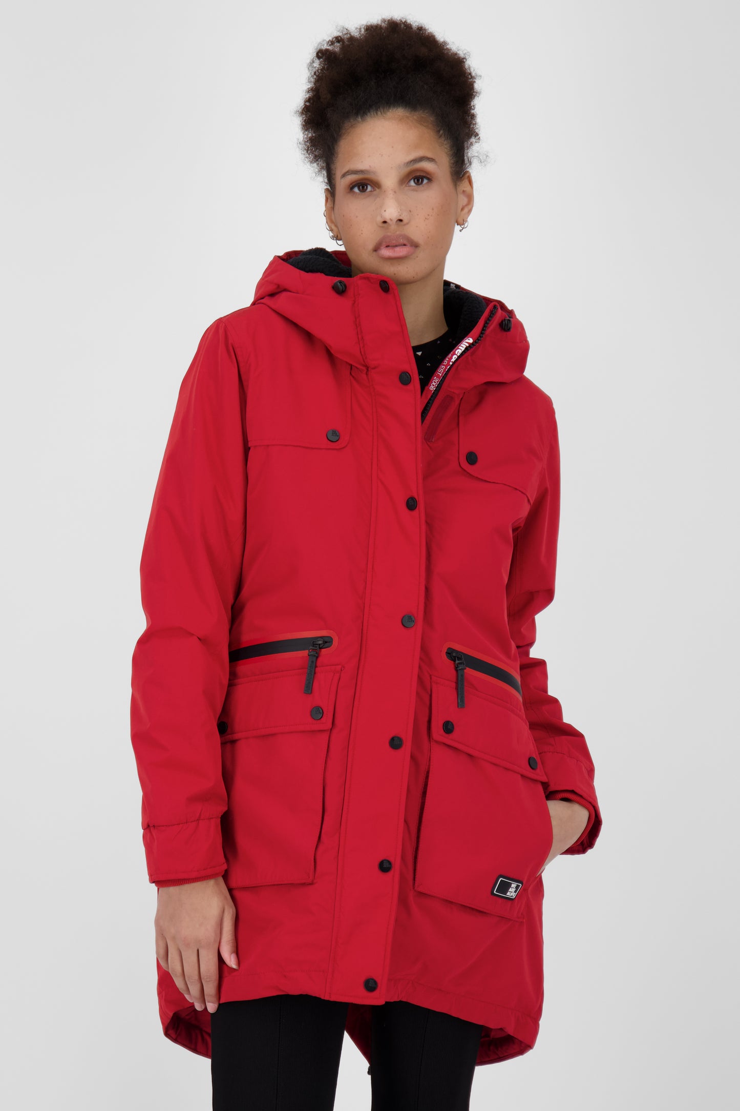 Alife and Kickin CharlotteAK A Damenjacke für Übergangszeit Dunkelrot