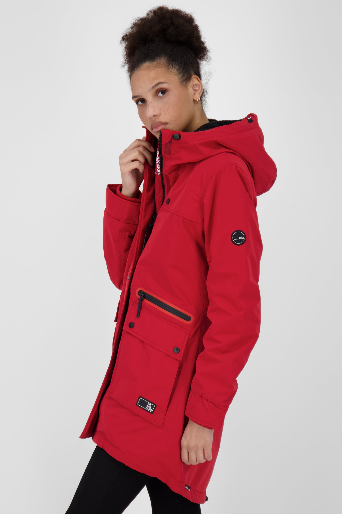 Alife and Kickin CharlotteAK A Damenjacke für Übergangszeit Dunkelrot