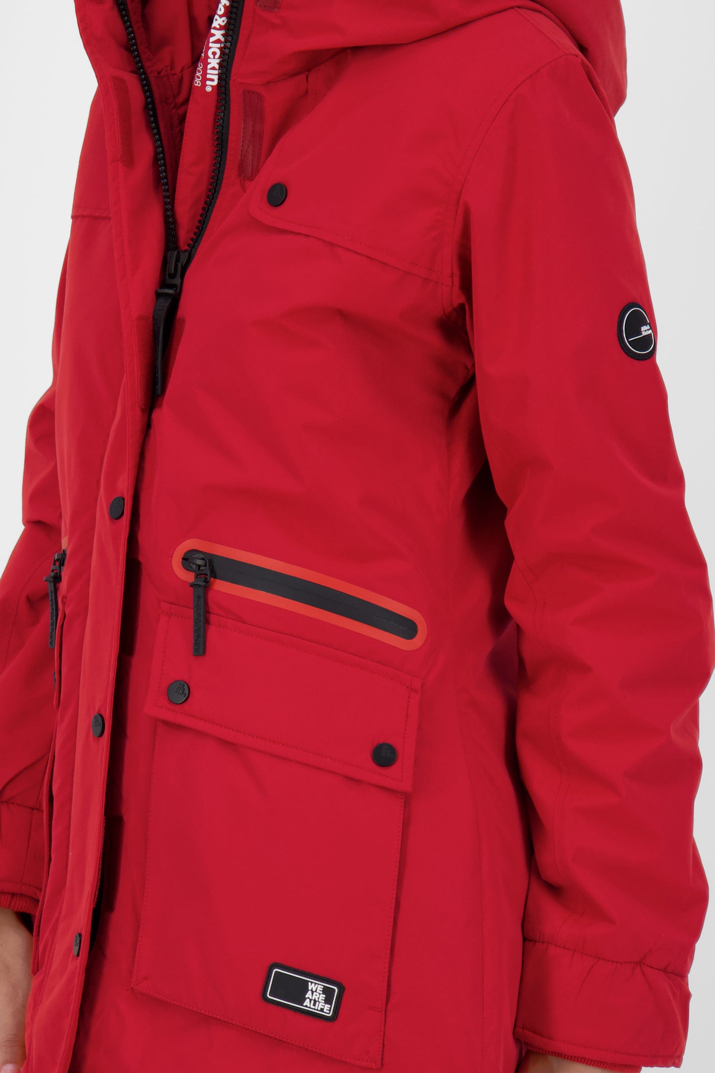 Alife and Kickin CharlotteAK A Damenjacke für Übergangszeit Dunkelrot