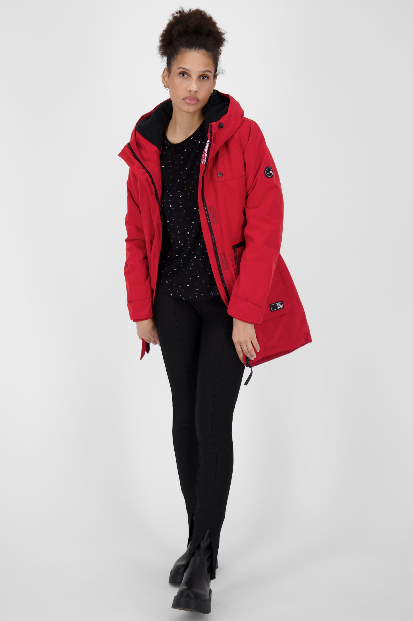 Alife and Kickin CharlotteAK A Damenjacke für Übergangszeit Dunkelrot