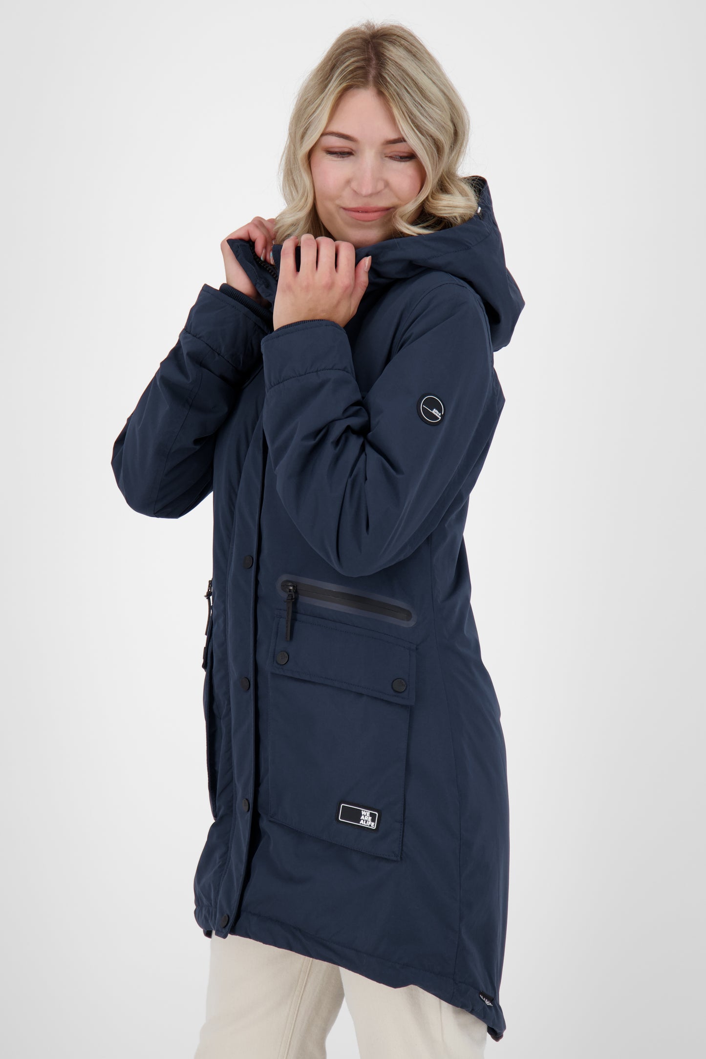 Alife and Kickin CharlotteAK A Damenjacke für Übergangszeit Dunkelblau