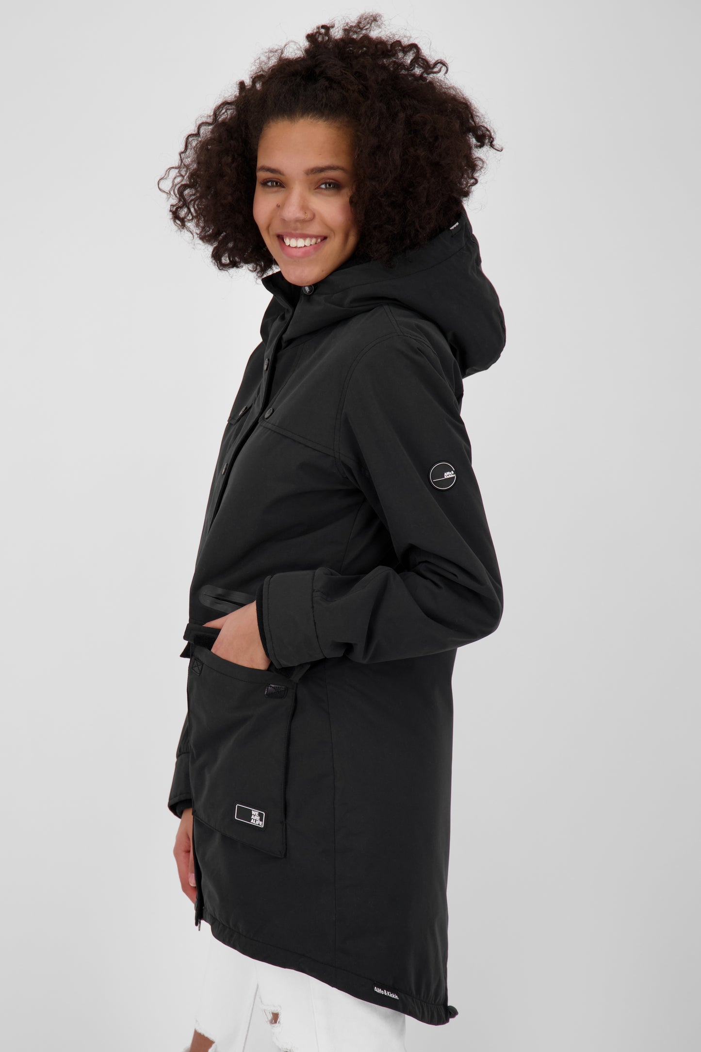 Alife and Kickin CharlotteAK A Damenjacke für Übergangszeit Schwarz