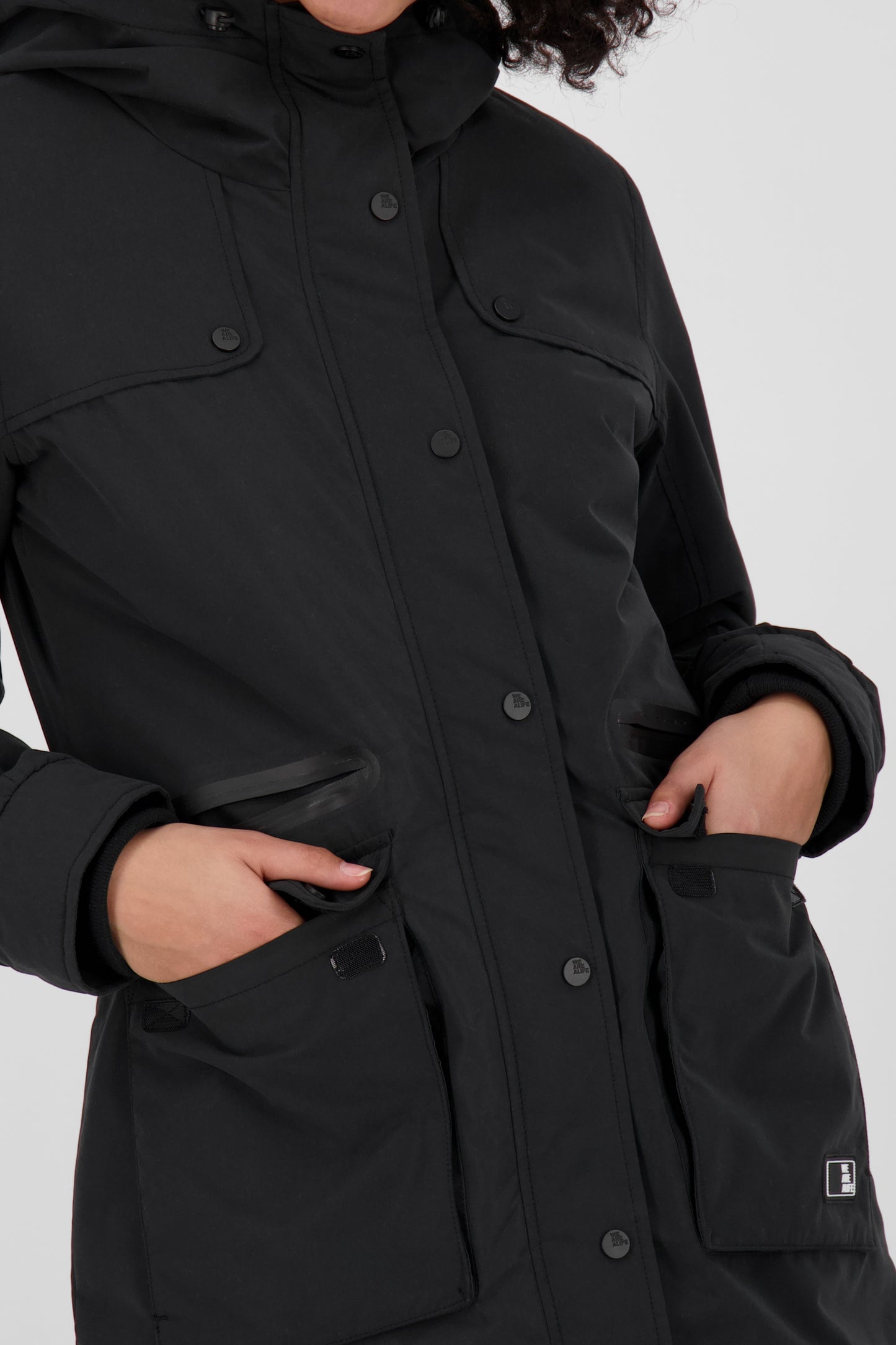 Alife and Kickin CharlotteAK A Damenjacke für Übergangszeit Schwarz