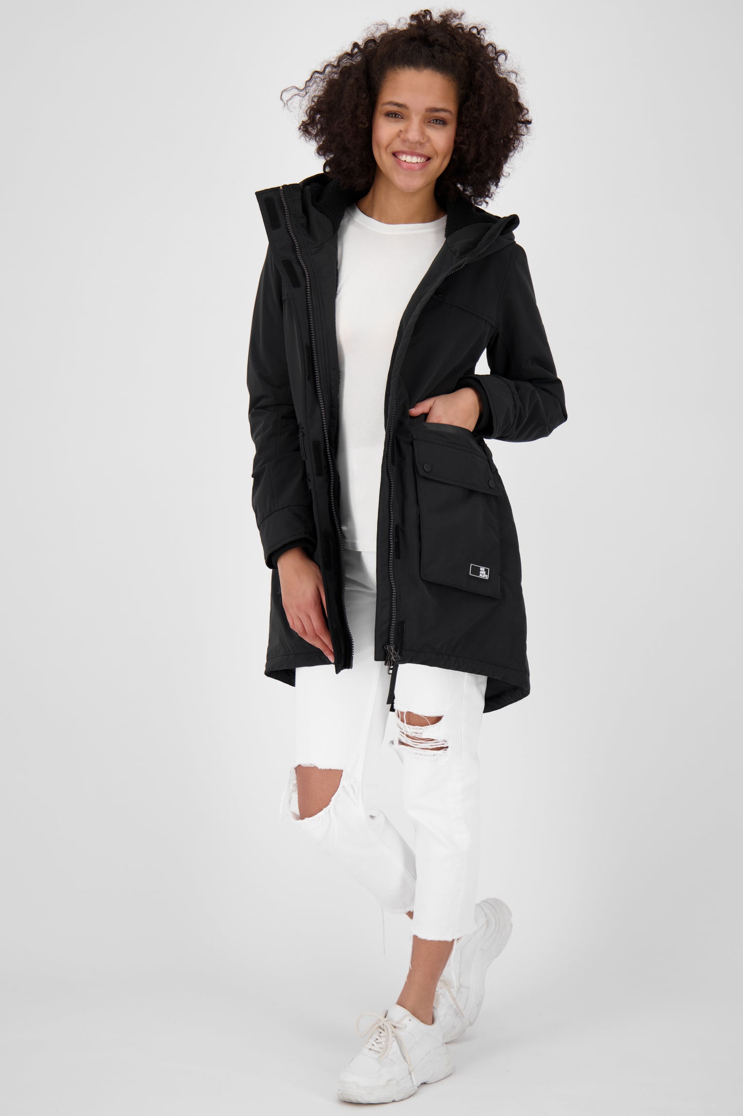 Alife and Kickin CharlotteAK A Damenjacke für Übergangszeit Schwarz