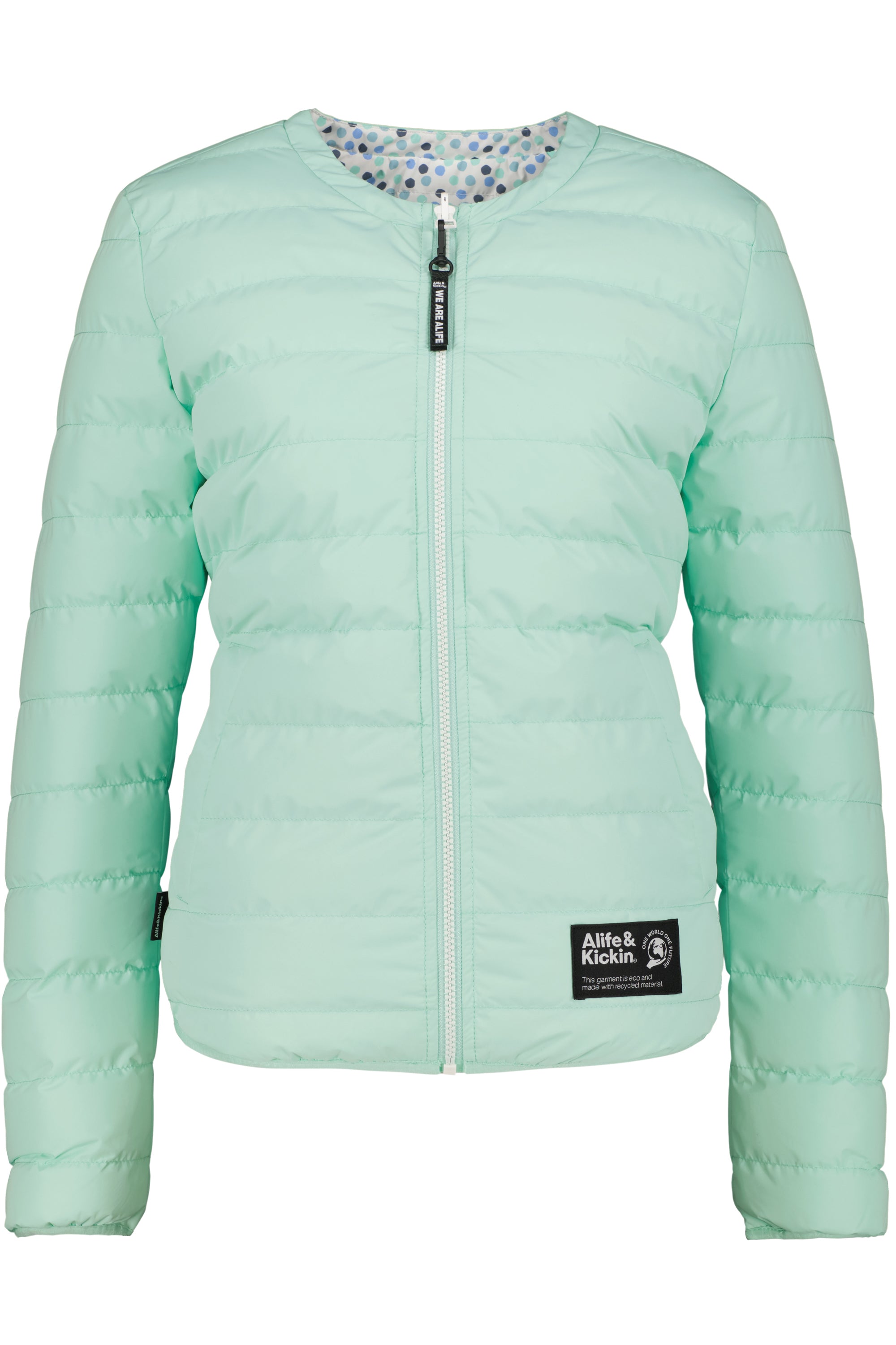 Beidseitig tragbare Damen Wendejacke - NovaAK von Alife and Kickin Hellgrün